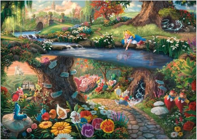 Puzzle 1000 PCs - Kinkade Disney: Alice in Wonderland