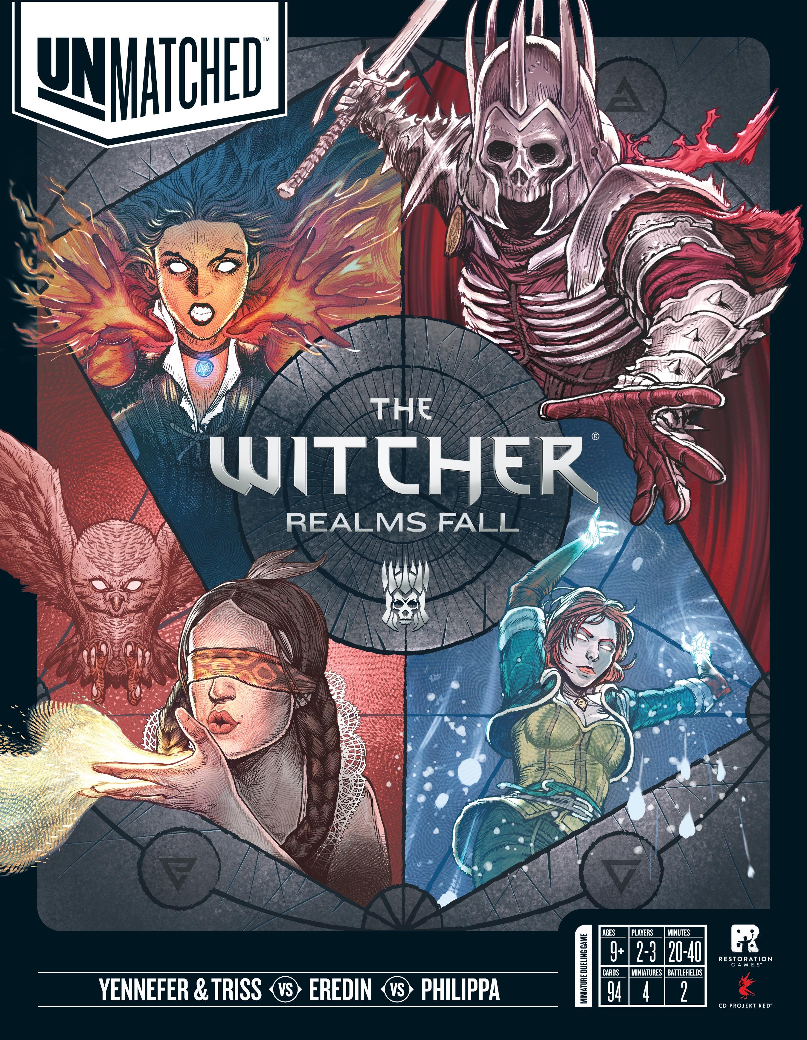 Box cover for Unmatched: The Witcher – Realms Fall