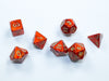 Chessex Scarab Mini-Polyhedral Scarlet/Gold 7-Die Set