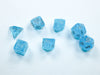 Chessex Luminary Mini-Polyhedral Sky/Silver 7-Die Set