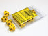 Chessex Opaque Polyhedral 10 dice D10 Set Yellow/Black CHX26202