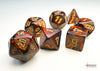 Chessex Scarab Mini-Polyhedral Blue Blood/gold 7-Die Set