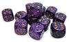 Chessex Hurricane Speckled 16mm D6 Dice Block - 12 Dice