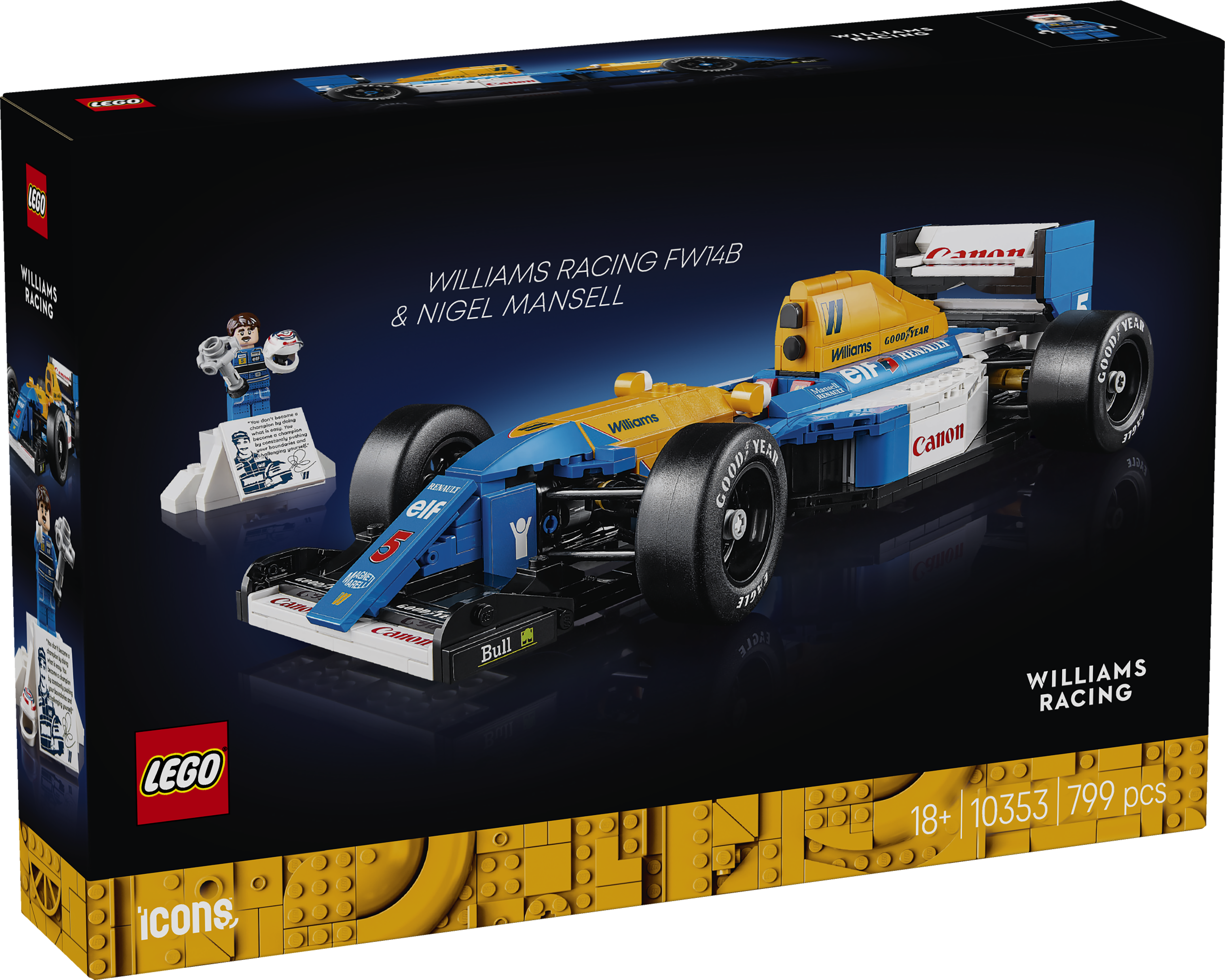 LEGO® 10353 Williams Racing FW14B & Nigel Mansell