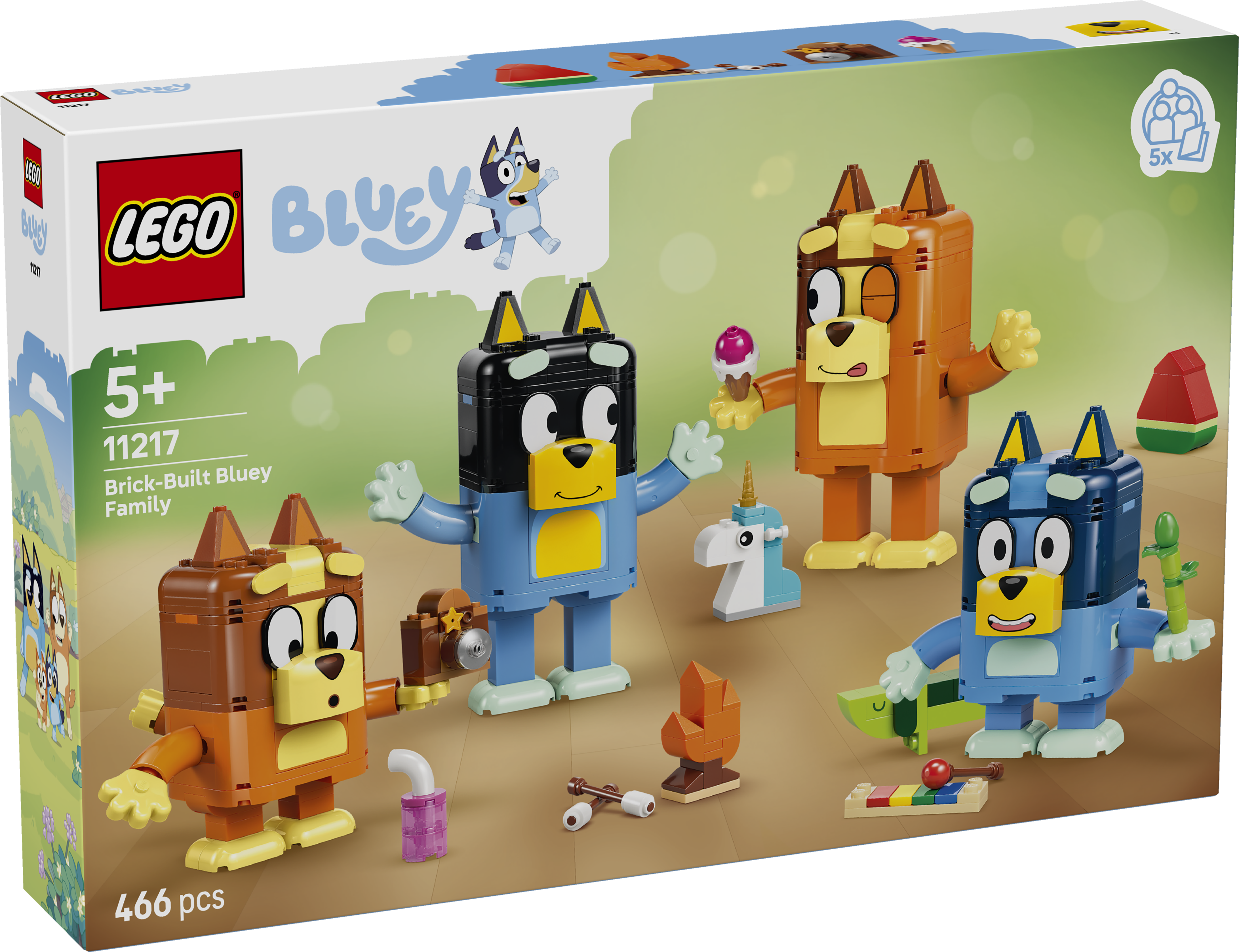 LEGO® 11217 Brick-Built Bluey Family