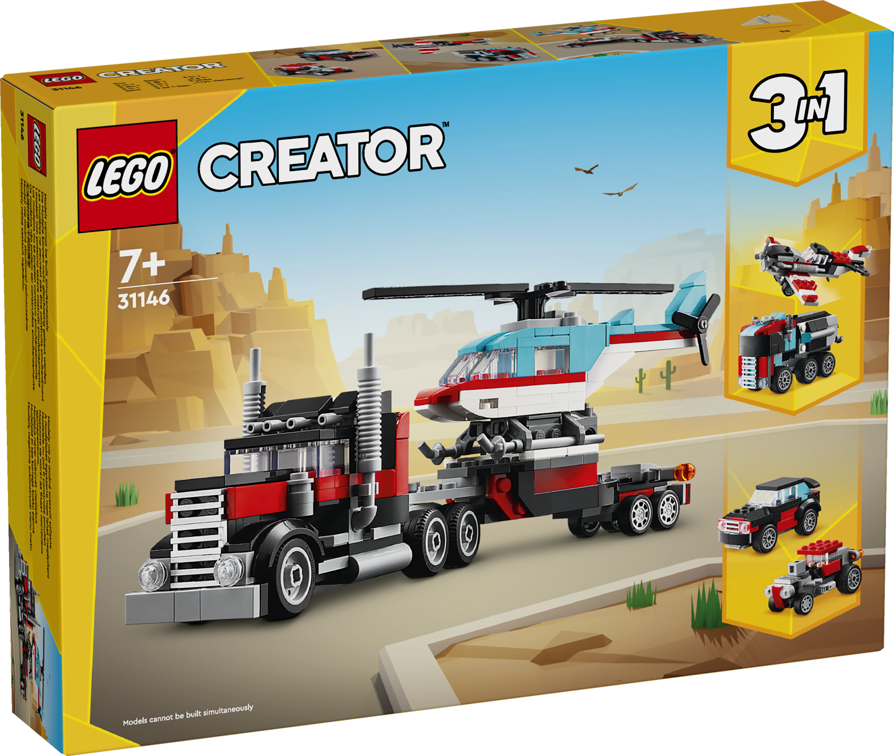 LEGO® 31146 Flatbed Truck with Helicopter