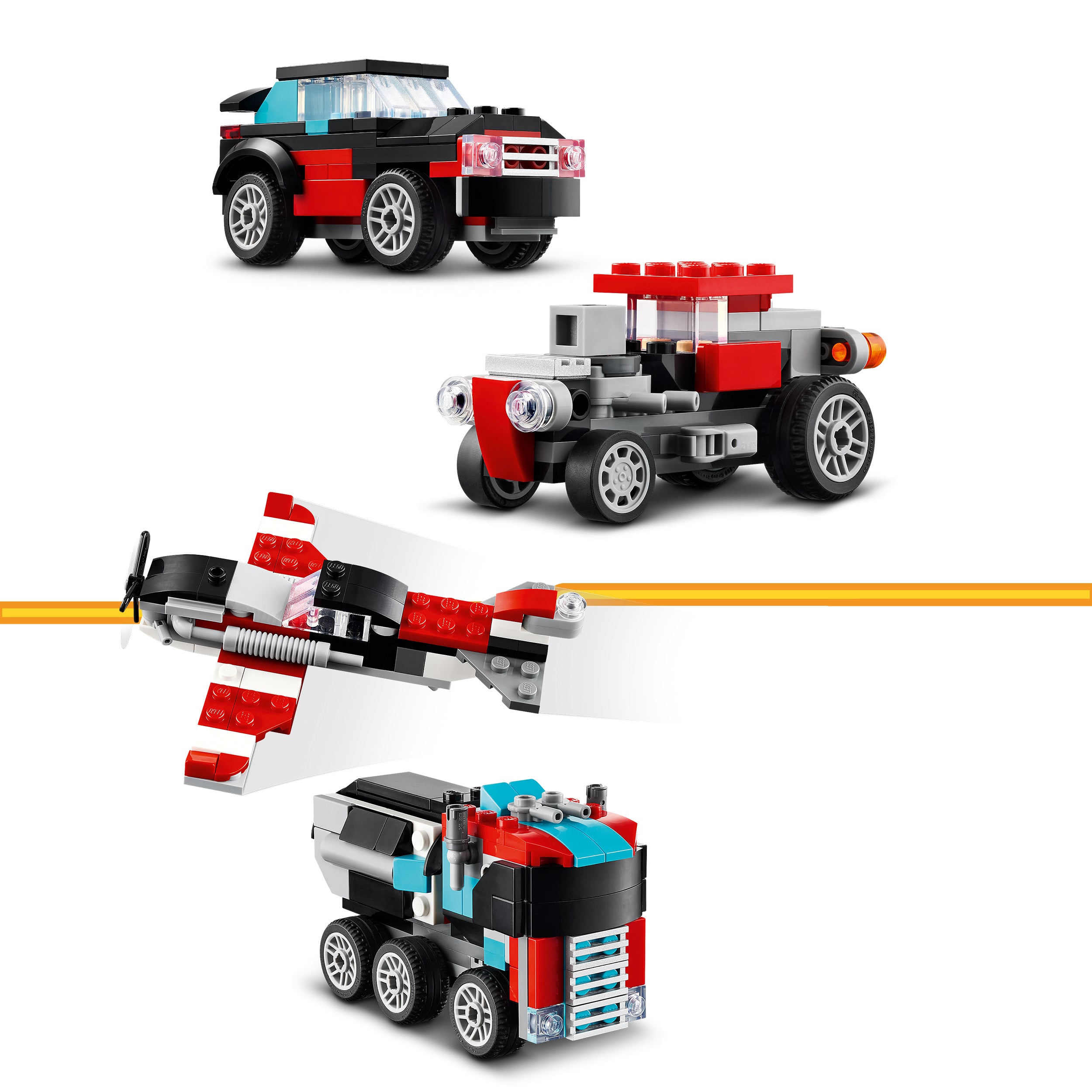 LEGO® 31146 Flatbed Truck with Helicopter