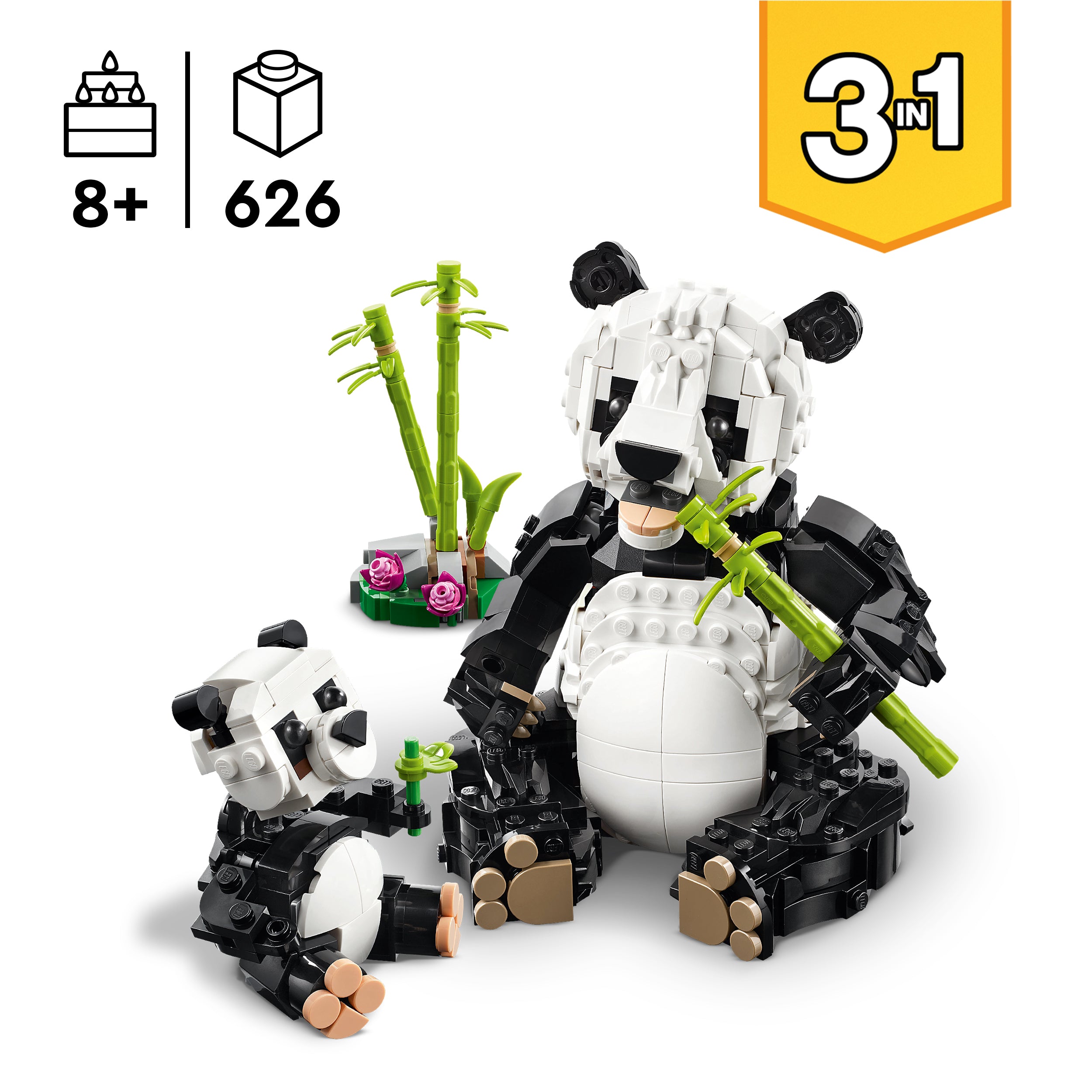 LEGO® 31165 Wild Animals: Panda Family