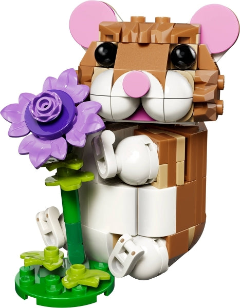 Cute Hamster with a Flower (31376)