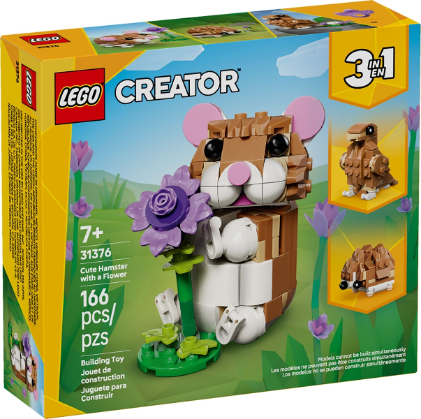 Cute Hamster with a Flower (31376)