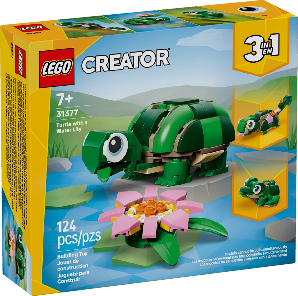 Turtle with a Water Lily (31377)