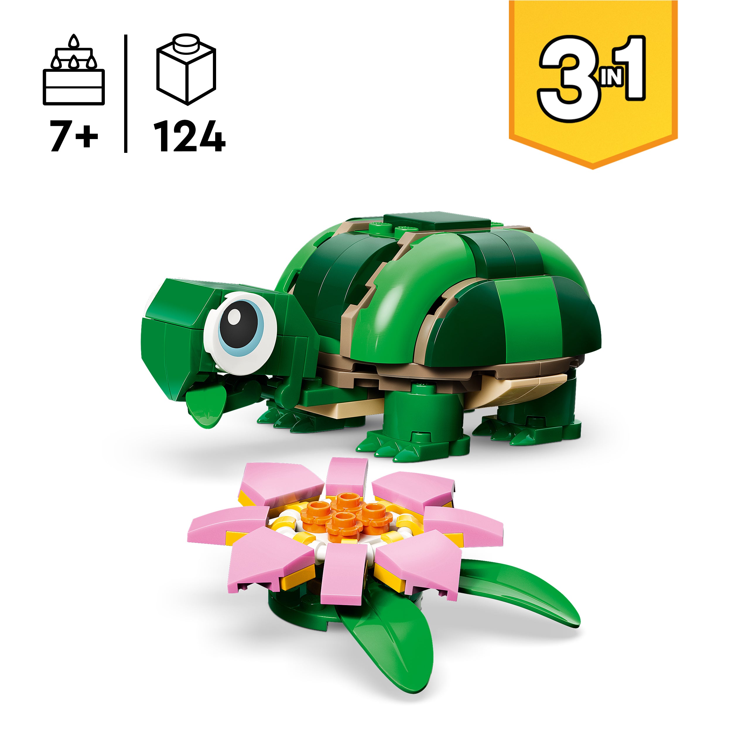 LEGO® 31377 Turtle with a Water Lily Flower