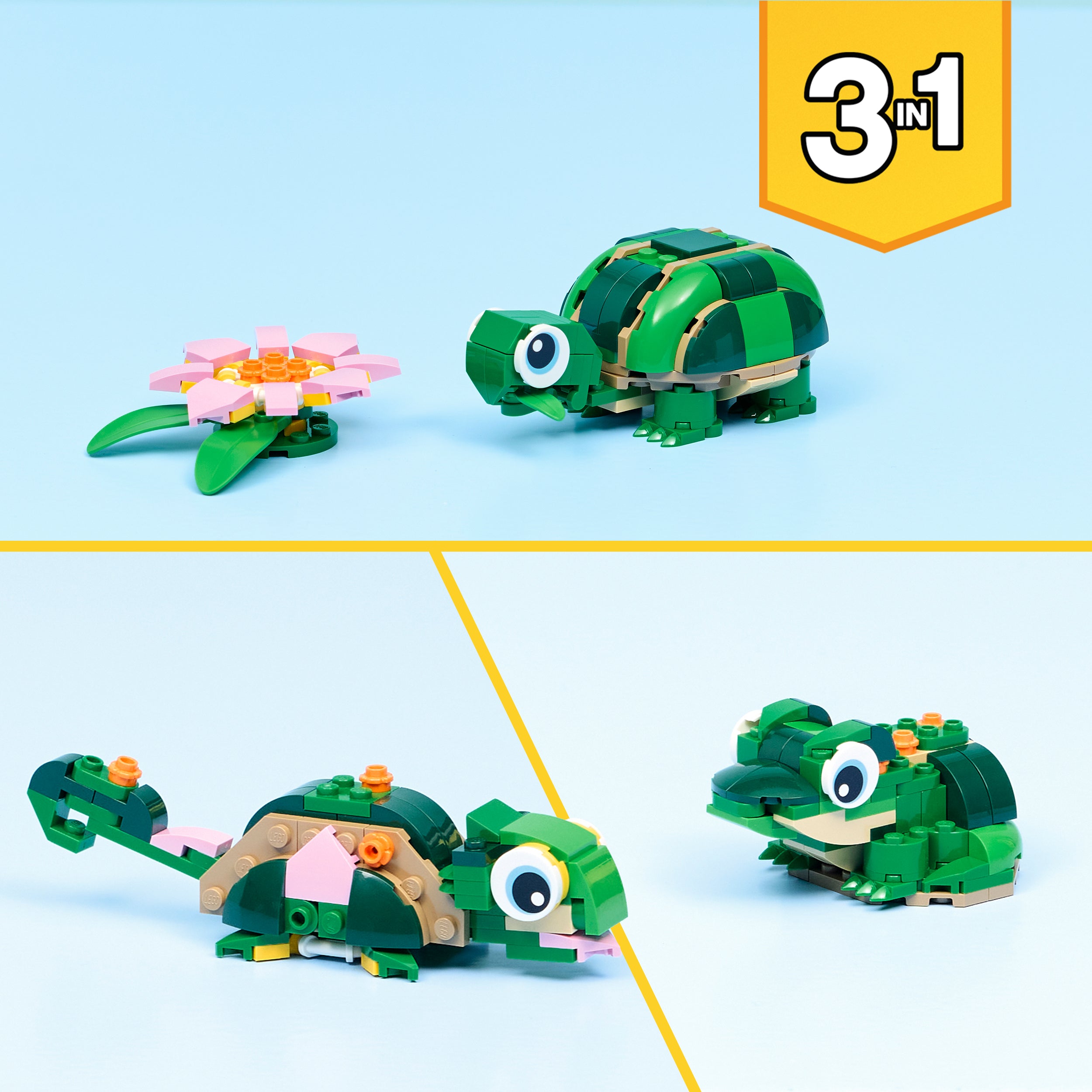 LEGO® 31377 Turtle with a Water Lily Flower