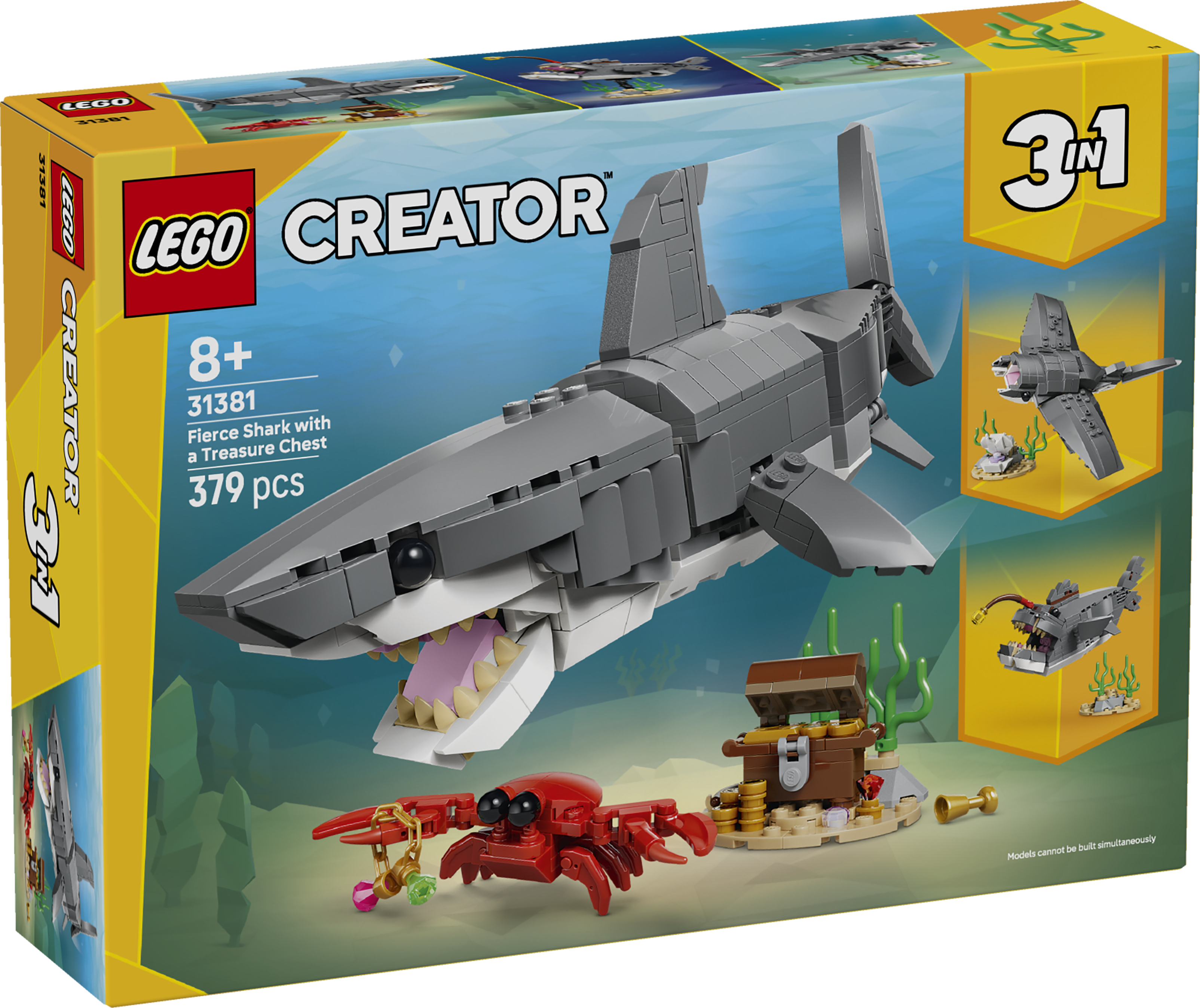 LEGO® 31381 Fierce Shark with a Treasure Chest