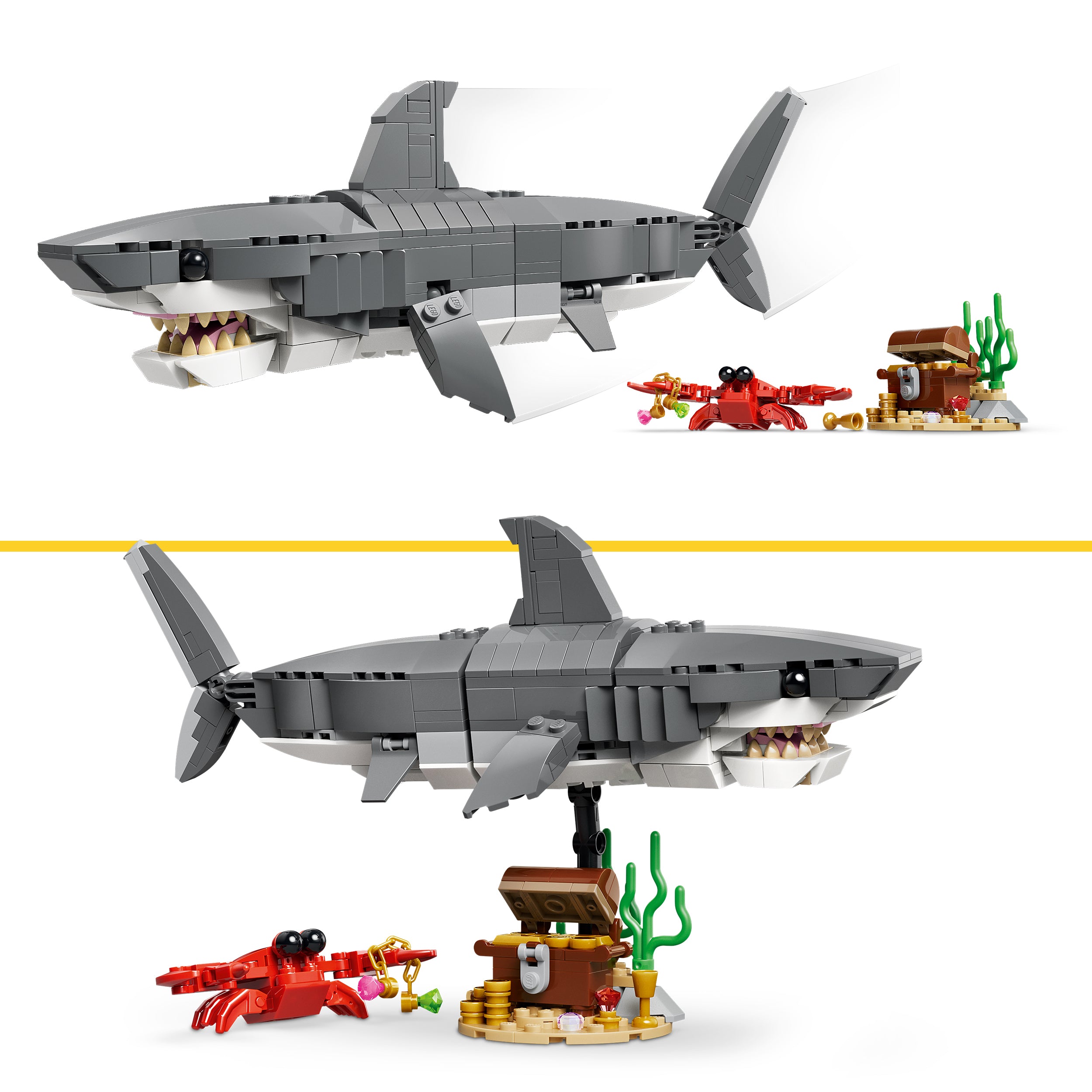 LEGO® 31381 Fierce Shark with a Treasure Chest