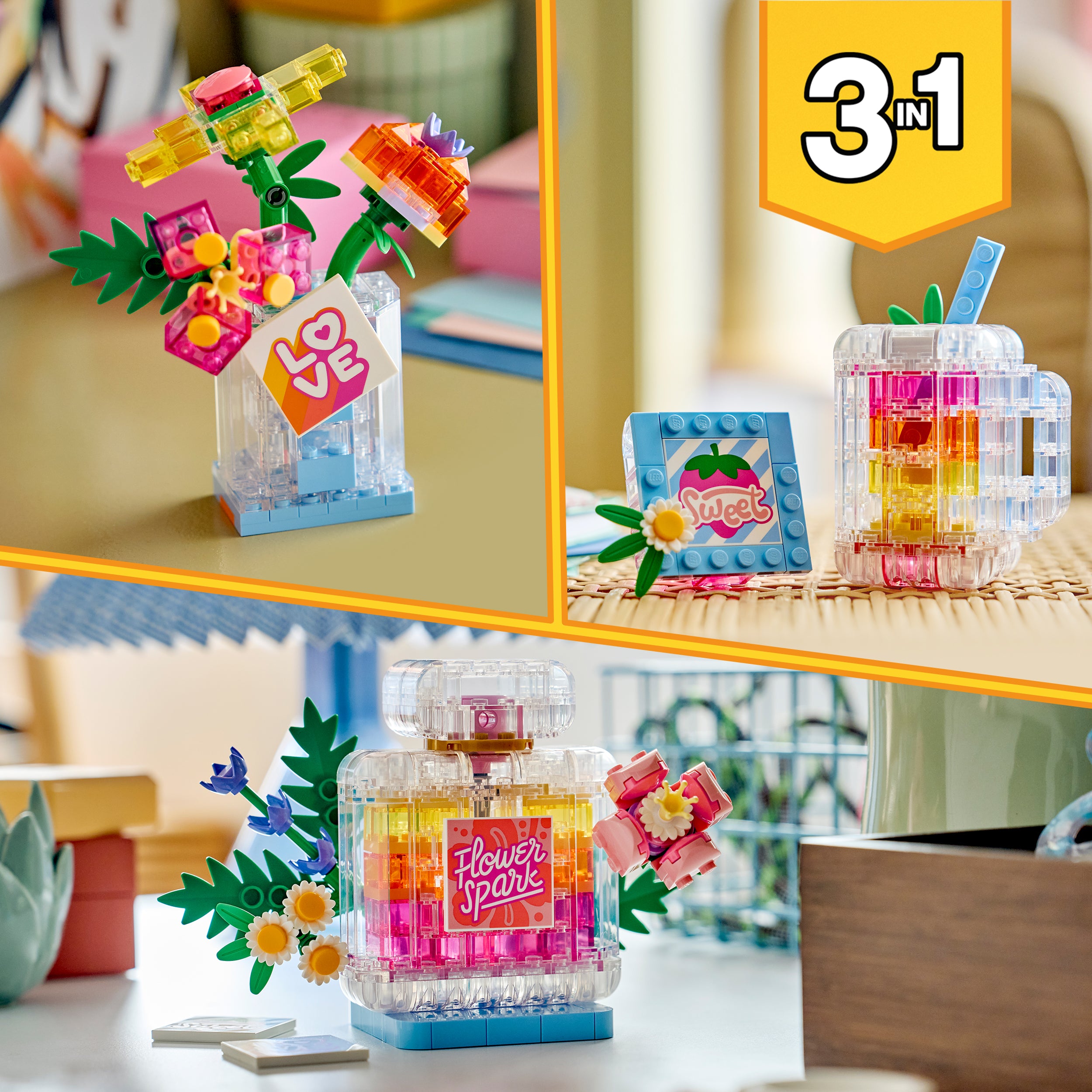 LEGO® 31383 Floral Decor Perfume Bottle