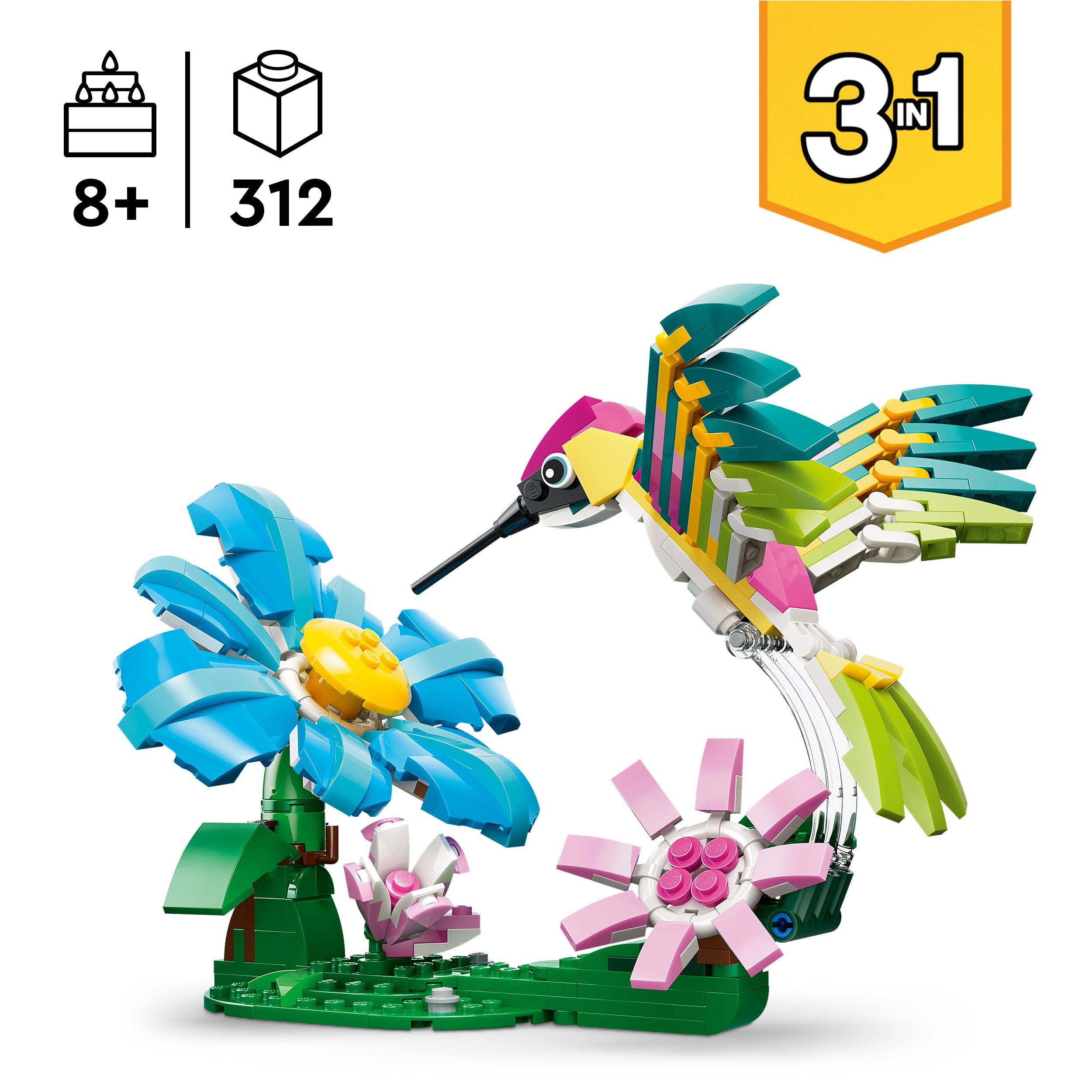 LEGO® 31384 Wild Animals: Colourful Hummingbird