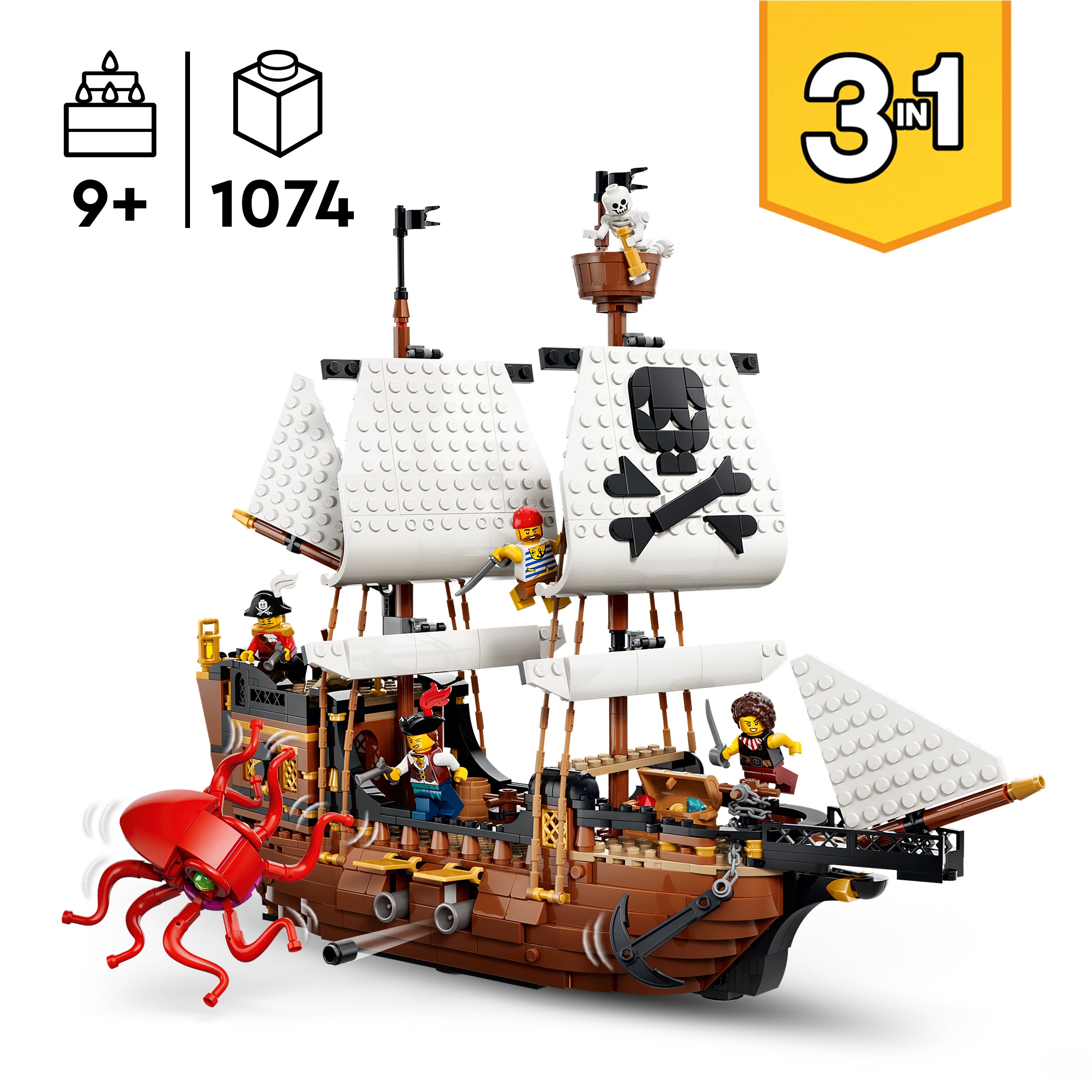 LEGO® 31387 Iconic Pirate Ship