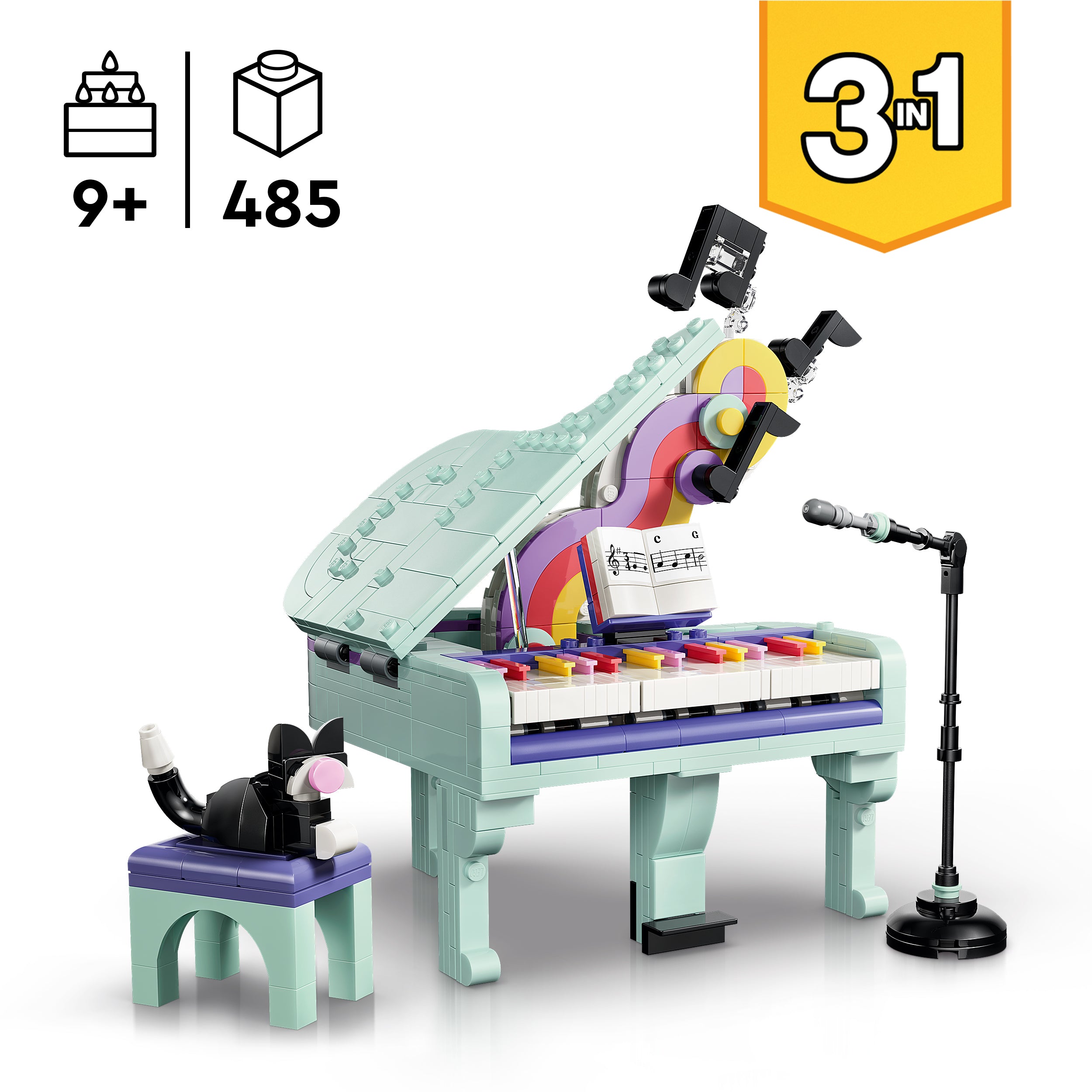 LEGO® 31392 Music Decor Piano with Cat