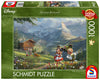 Puzzle 1000 PCs - Kinkade Disney: Mickey and Minnie in the Alps