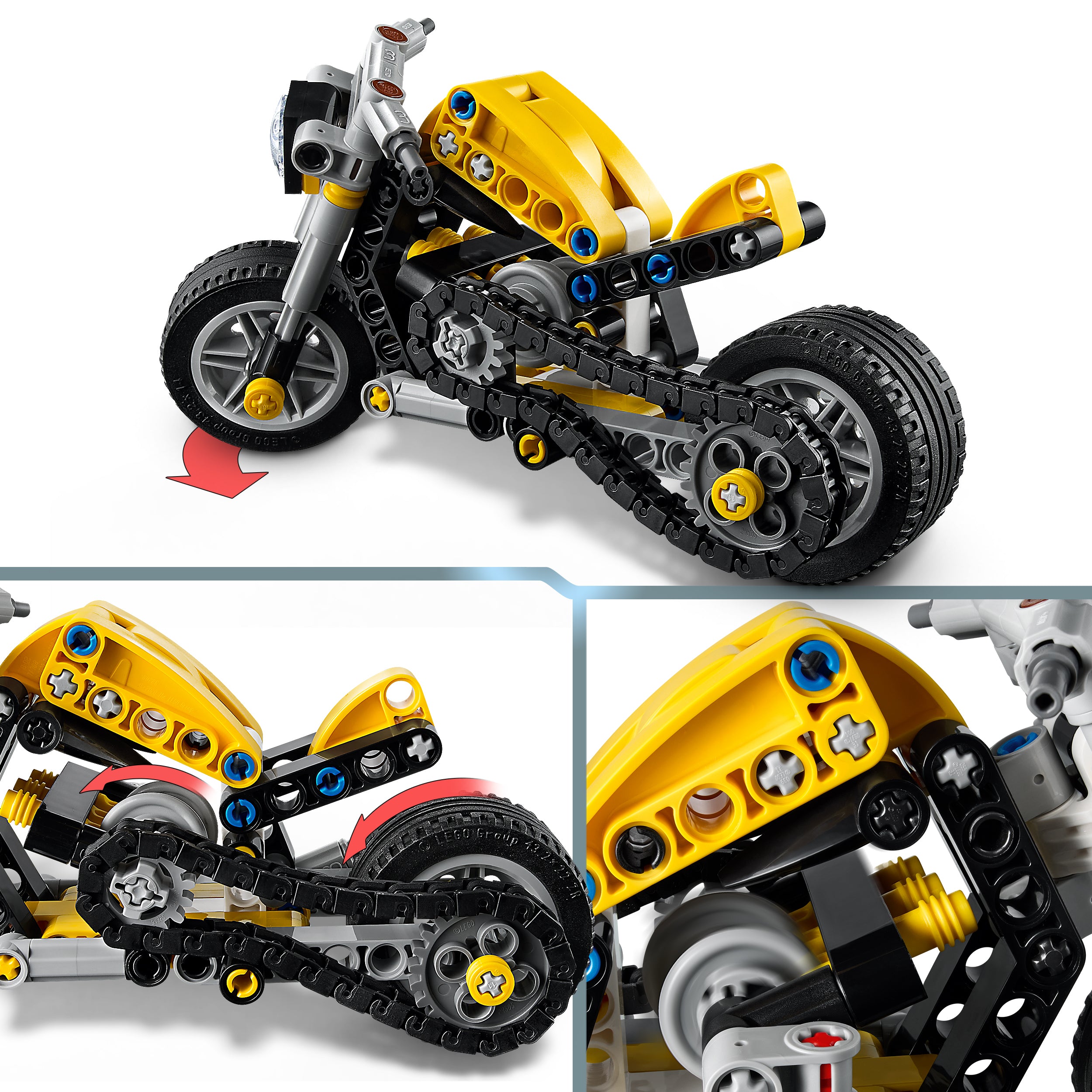 LEGO® 42225 Yellow Motorbike