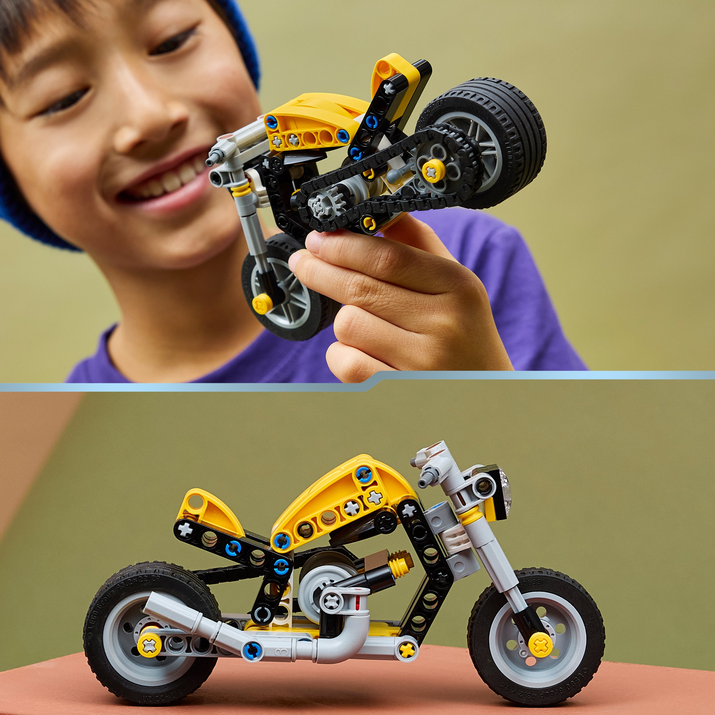 LEGO® 42225 Yellow Motorbike