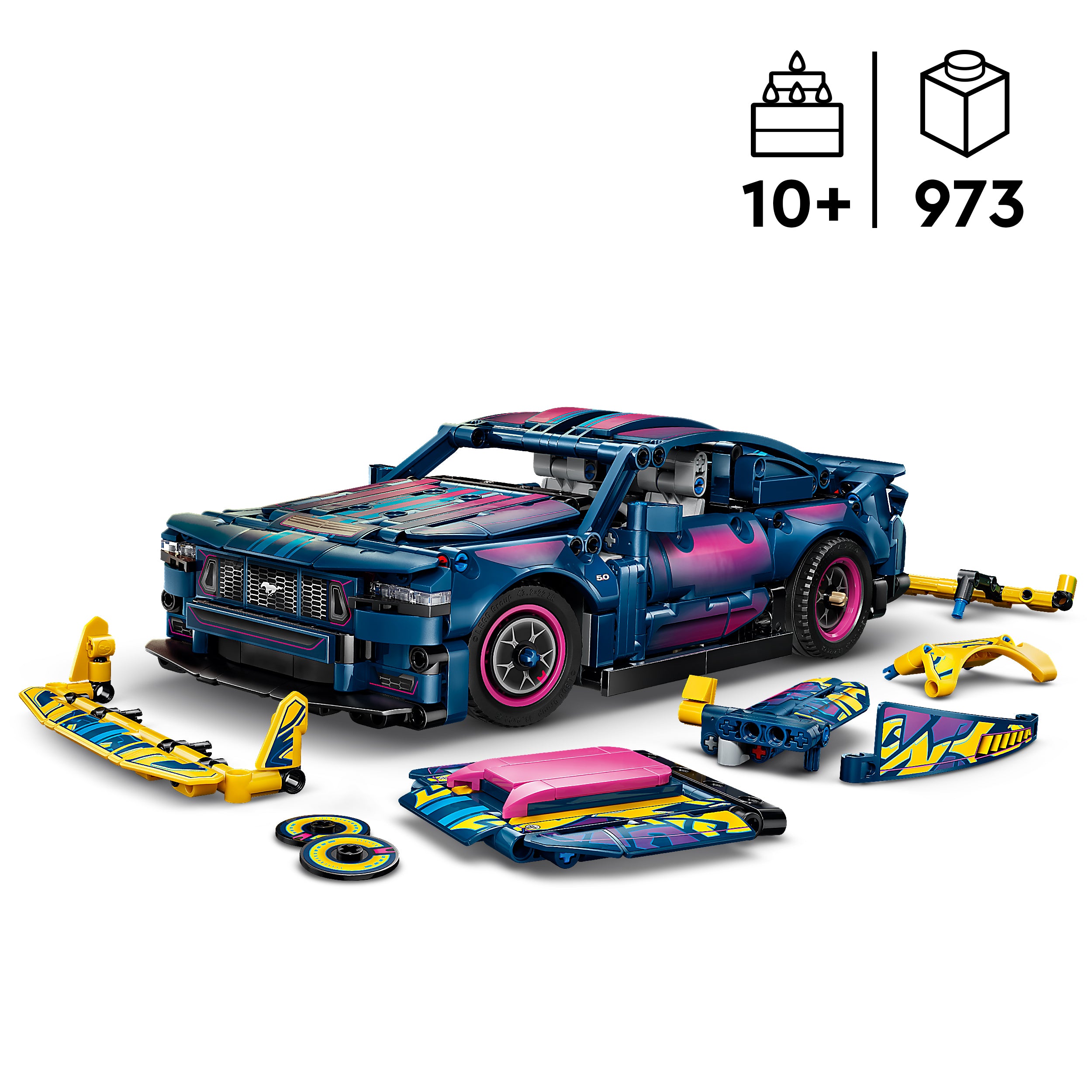 LEGO® 42236 Custom Garage Ford Mustang GT Car