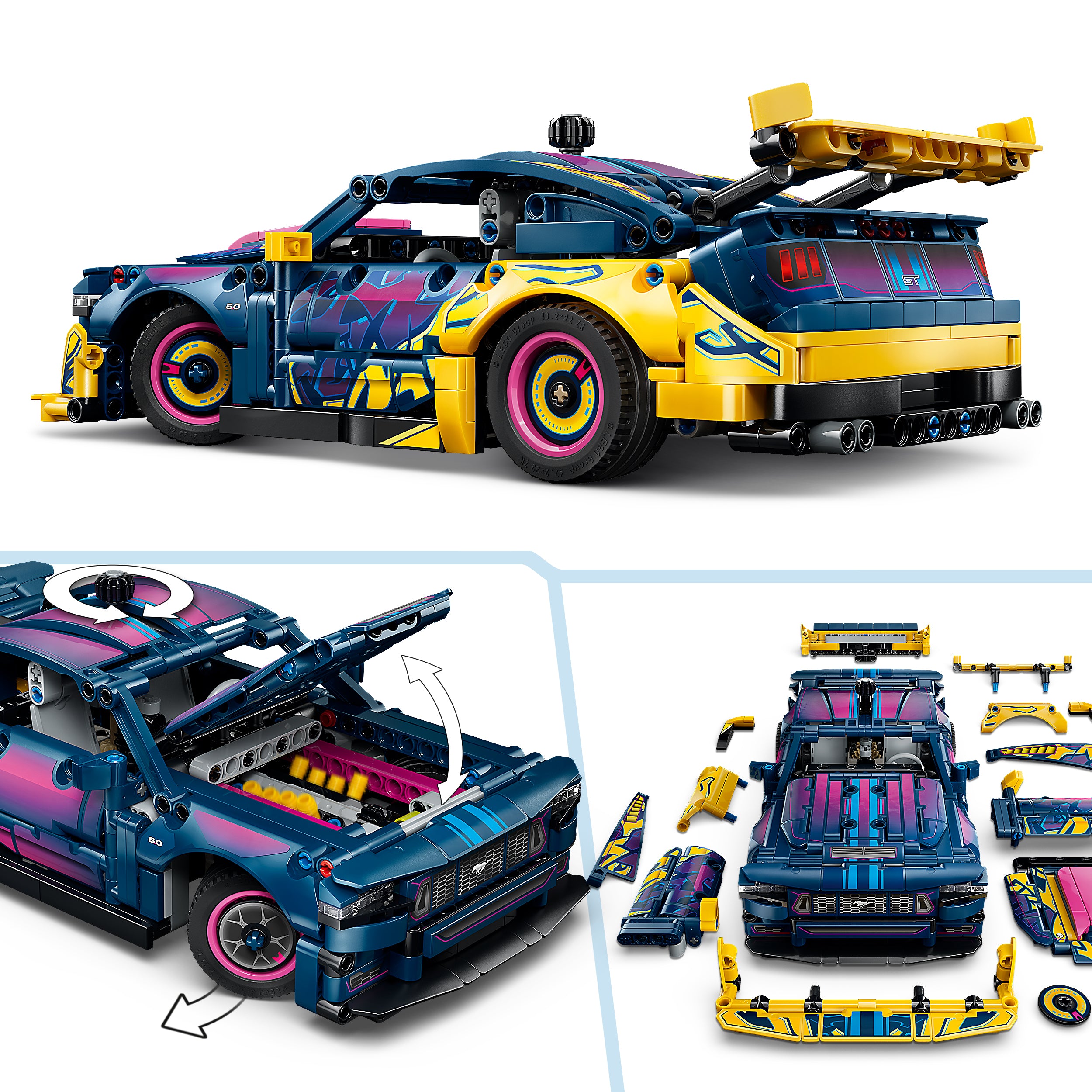 LEGO® 42236 Custom Garage Ford Mustang GT Car