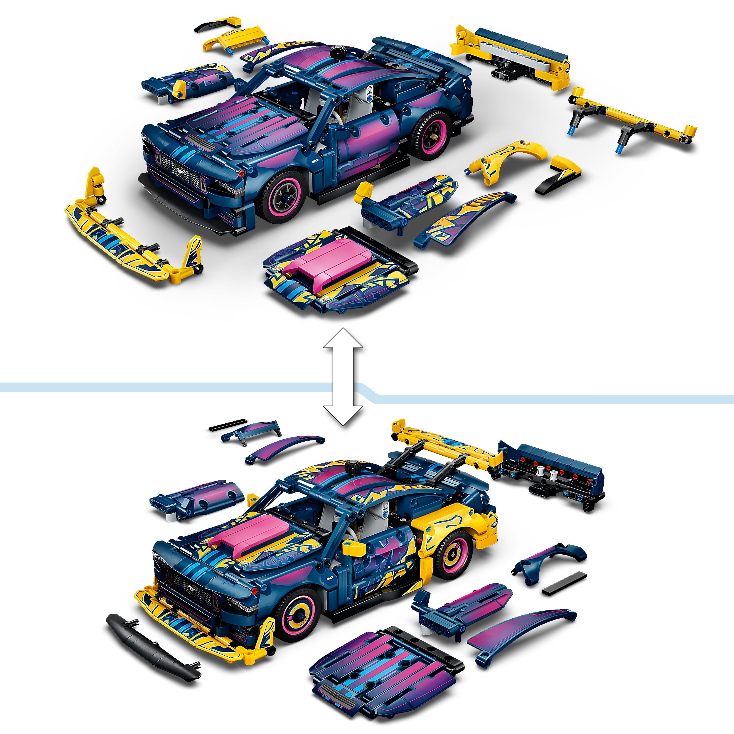 LEGO® 42236 Custom Garage Ford Mustang GT Car