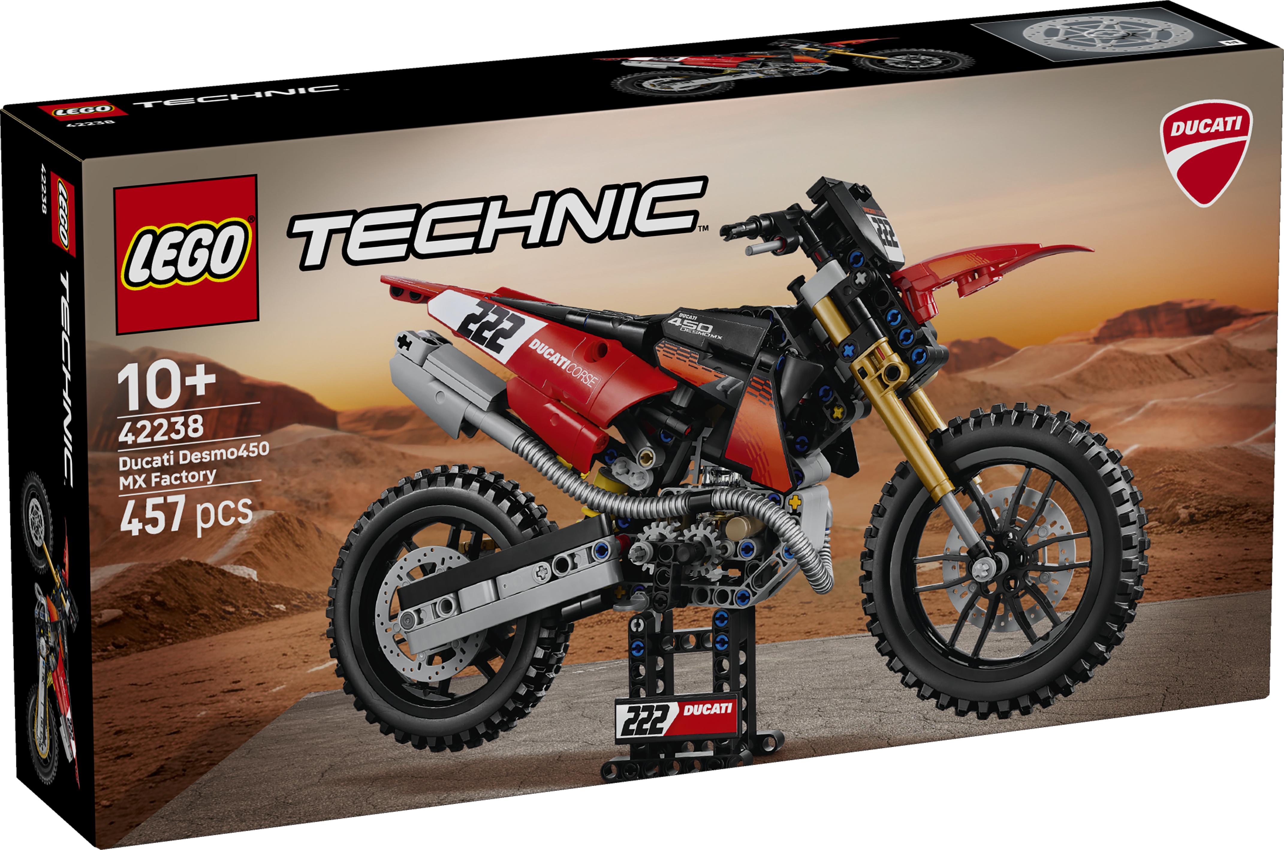 LEGO® 42238 Ducati Desmo450 MX Factory Motorcycle