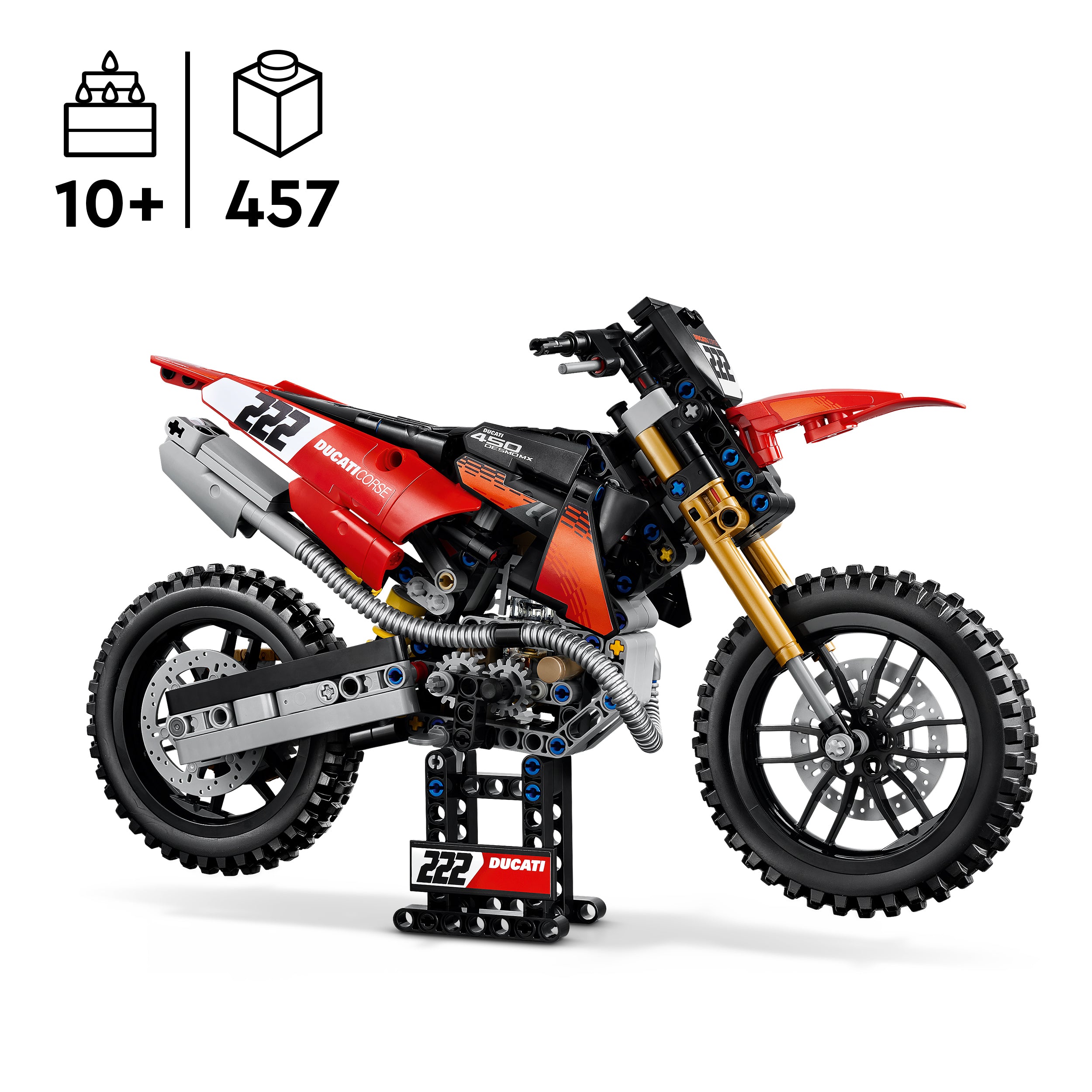 LEGO® 42238 Ducati Desmo450 MX Factory Motorcycle