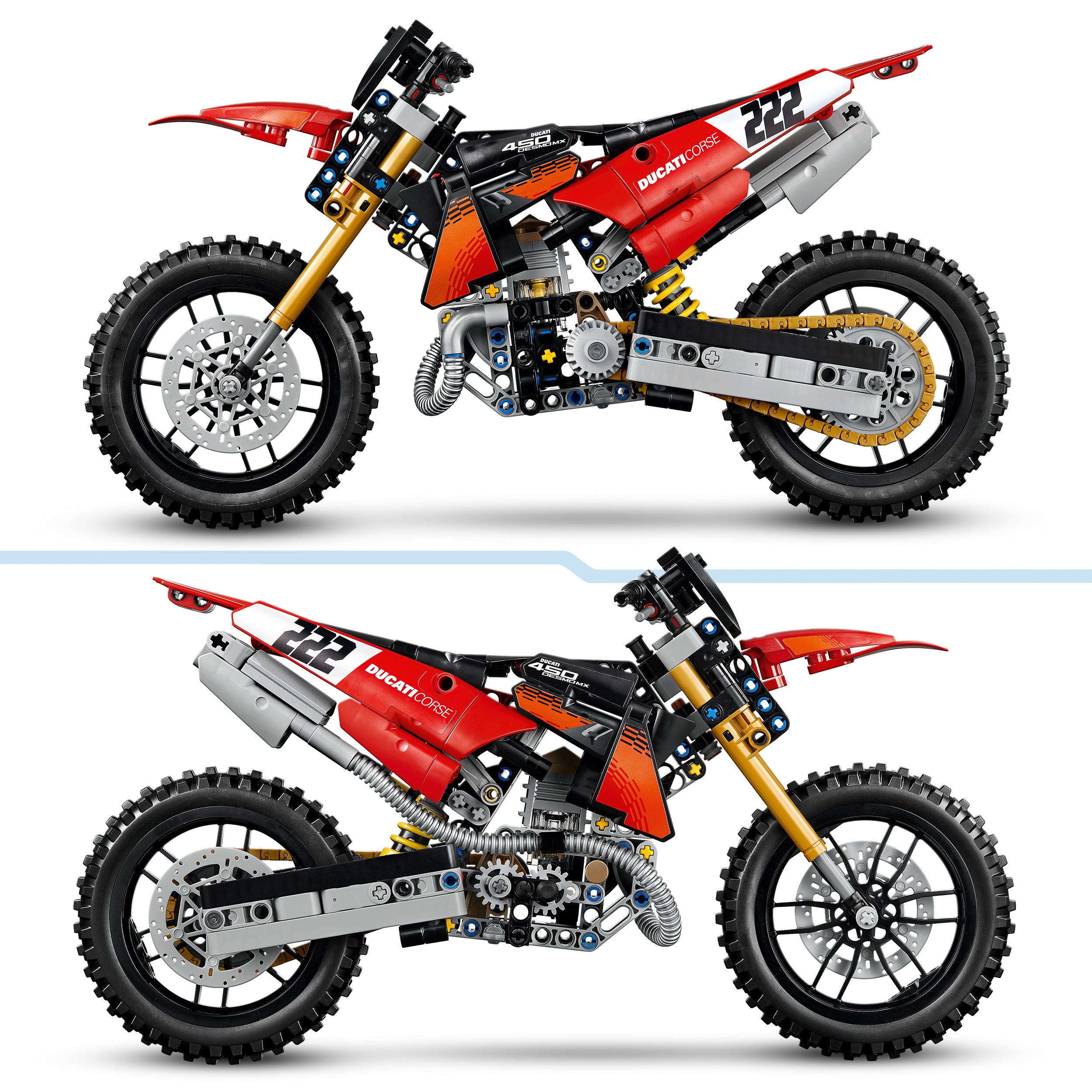 LEGO® 42238 Ducati Desmo450 MX Factory Motorcycle