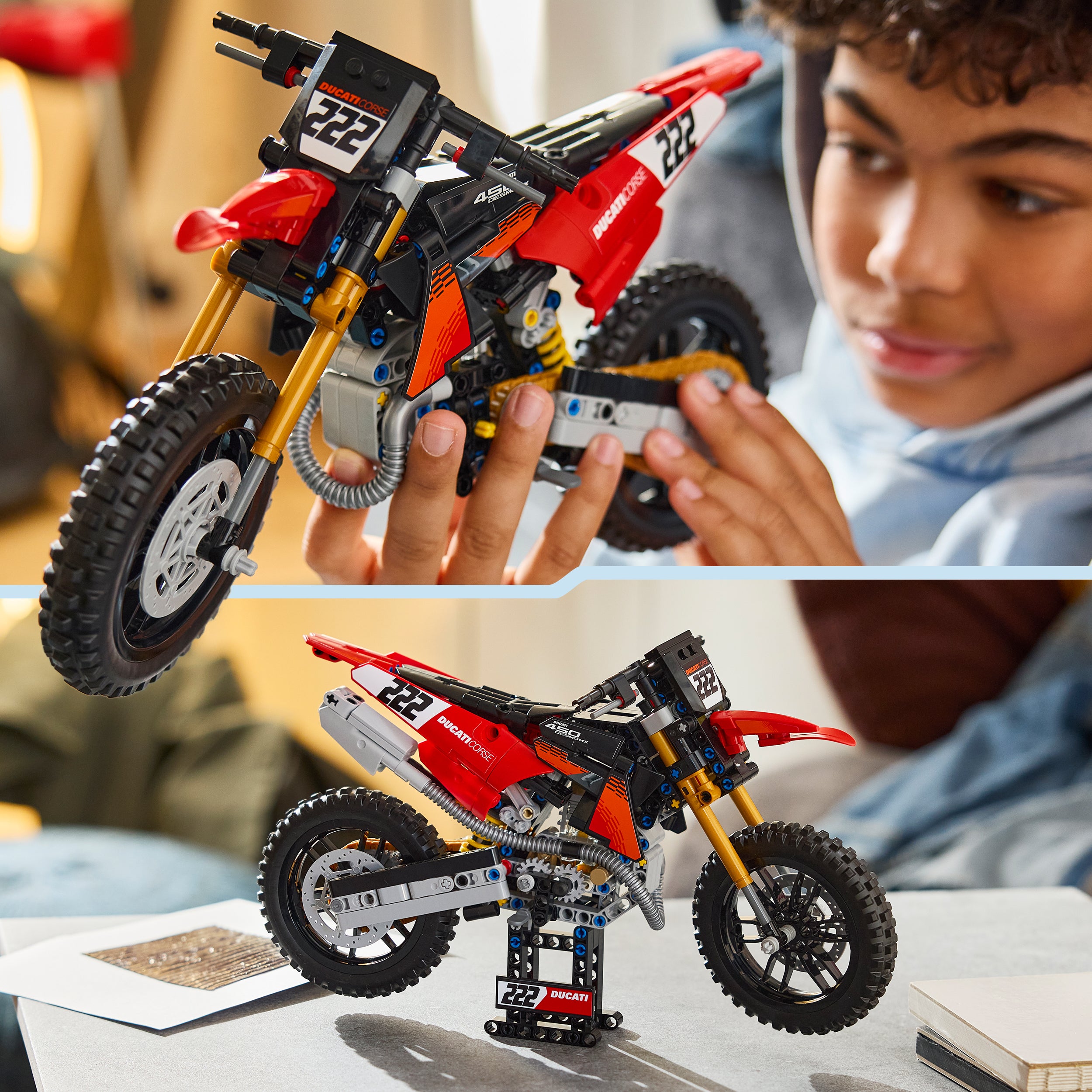 LEGO® 42238 Ducati Desmo450 MX Factory Motorcycle