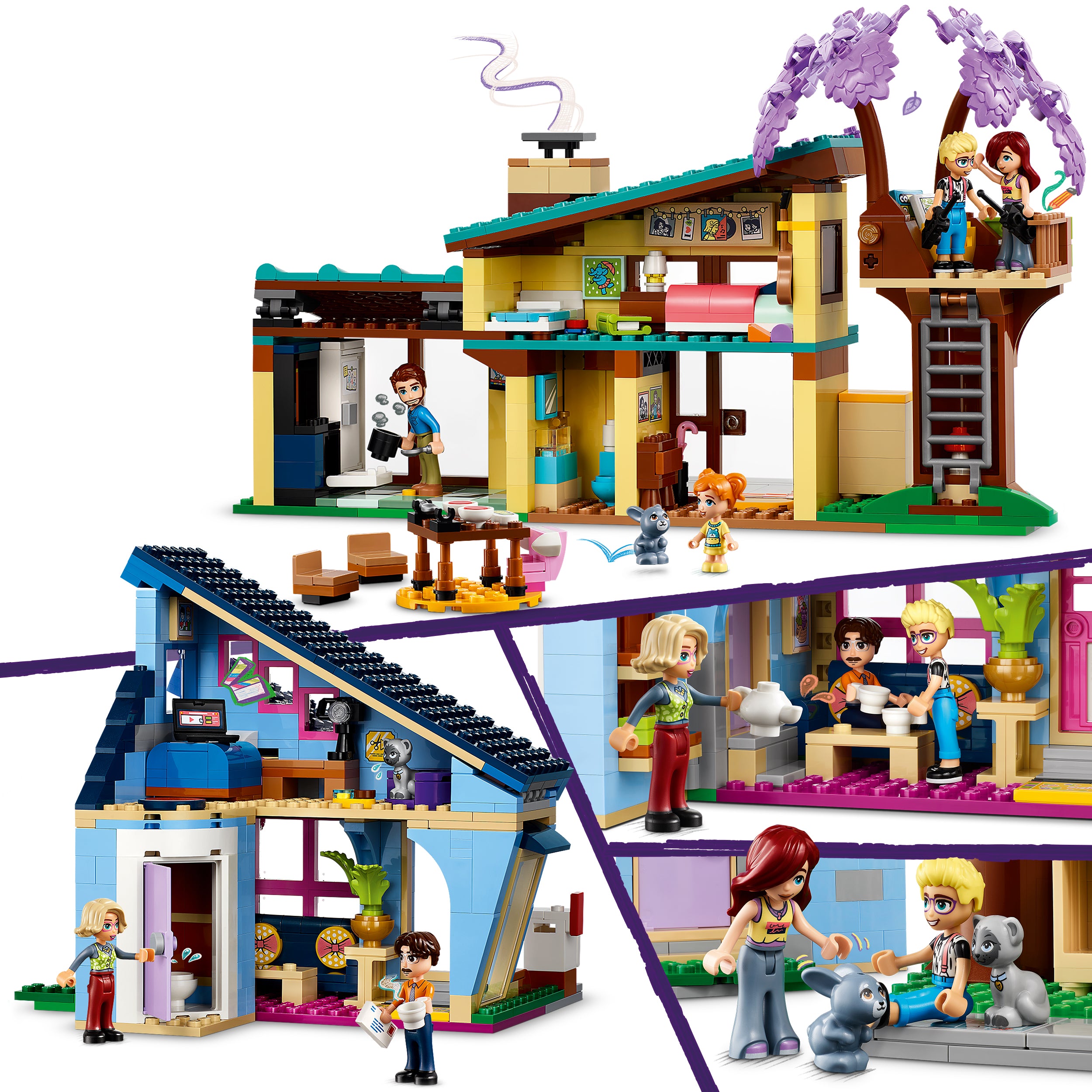 LEGO® 42620 Olly and Paisley's Family Houses
