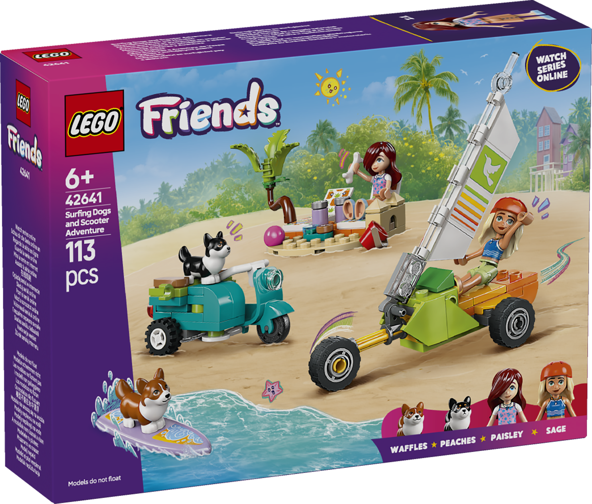 LEGO® 42641 Surfing Dogs and Scooter Adventure