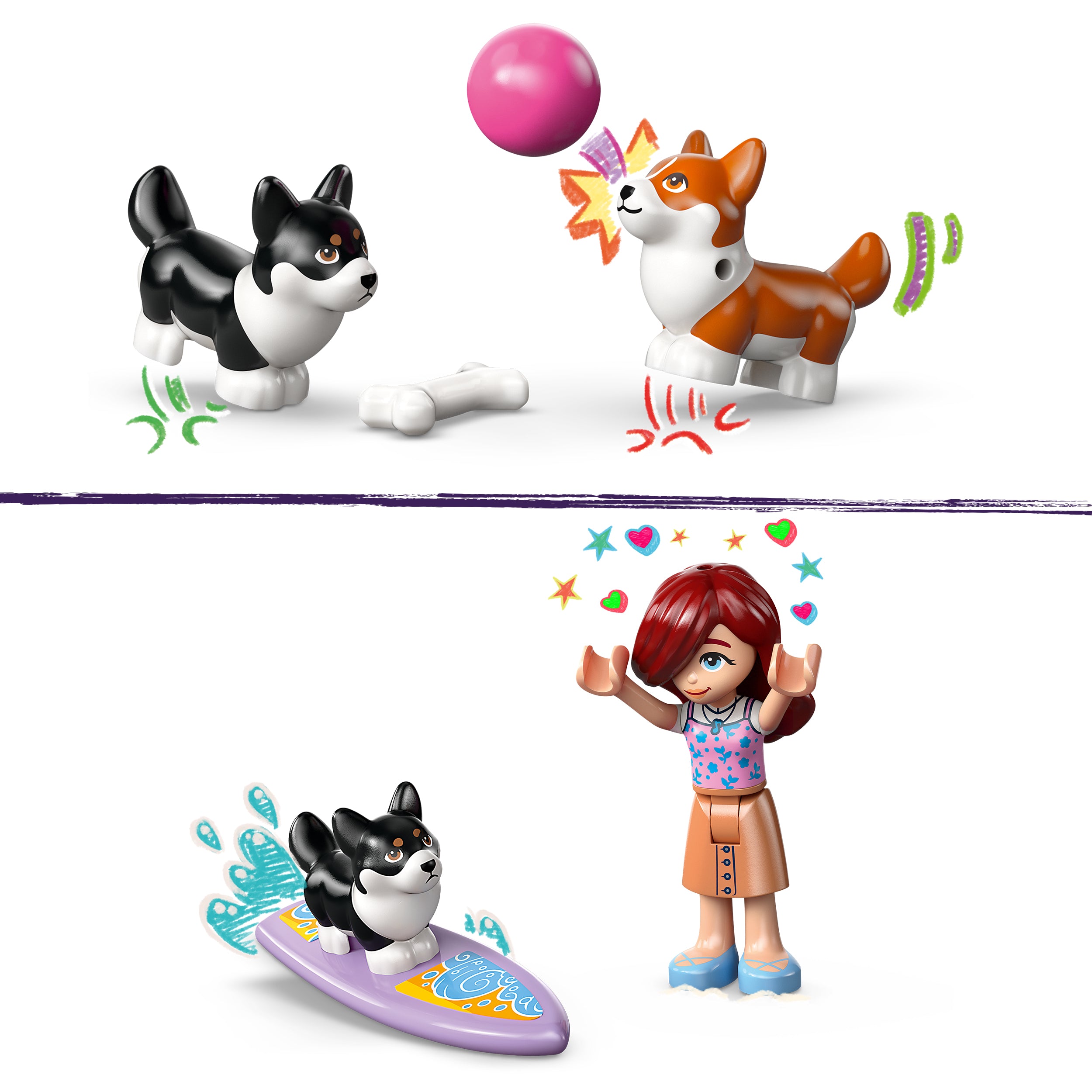 LEGO® 42641 Surfing Dogs and Scooter Adventure