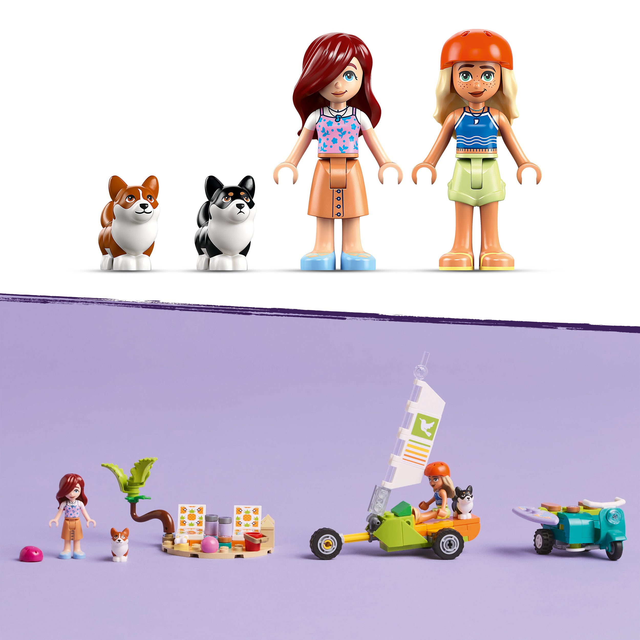 LEGO® 42641 Surfing Dogs and Scooter Adventure