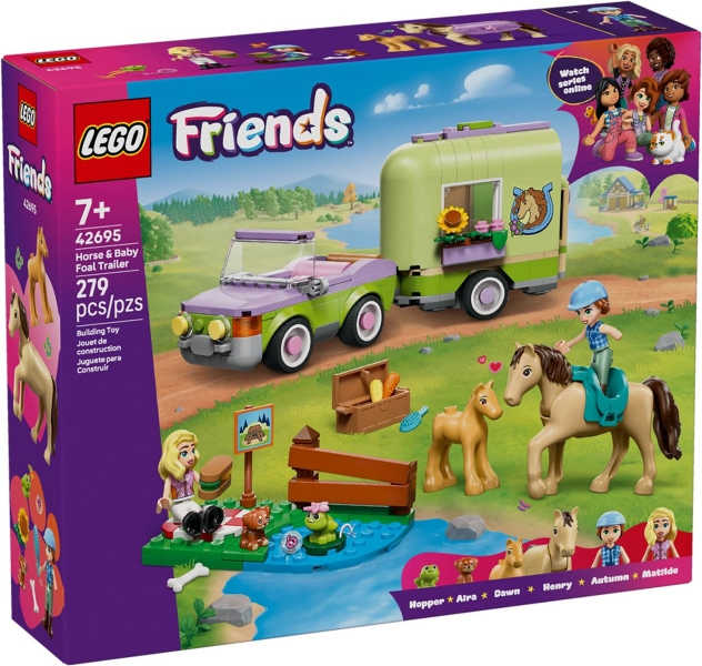 Horse & Baby Foal Trailer (42695)