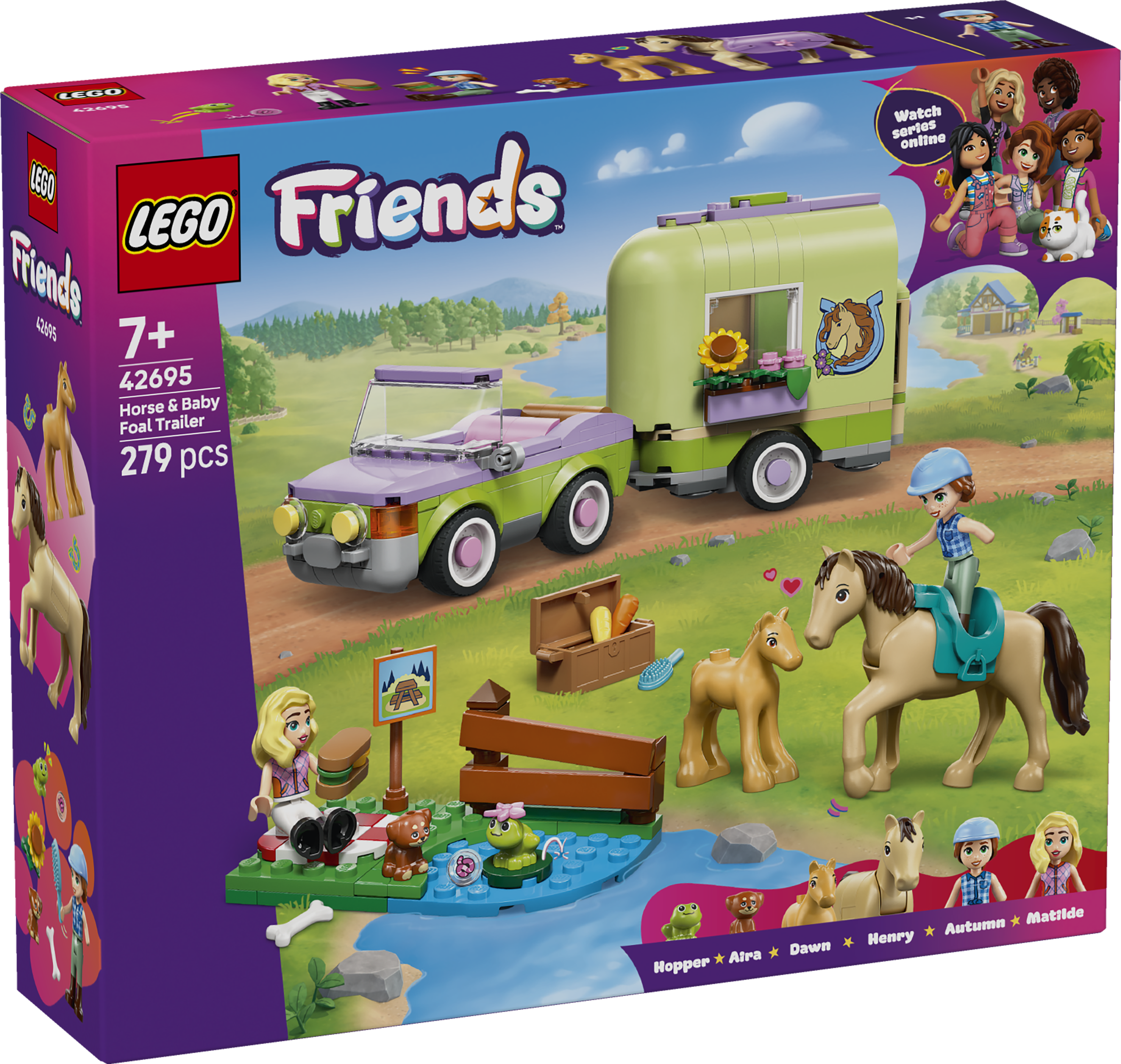 LEGO® 42695 Horse & Baby Foal Trailer