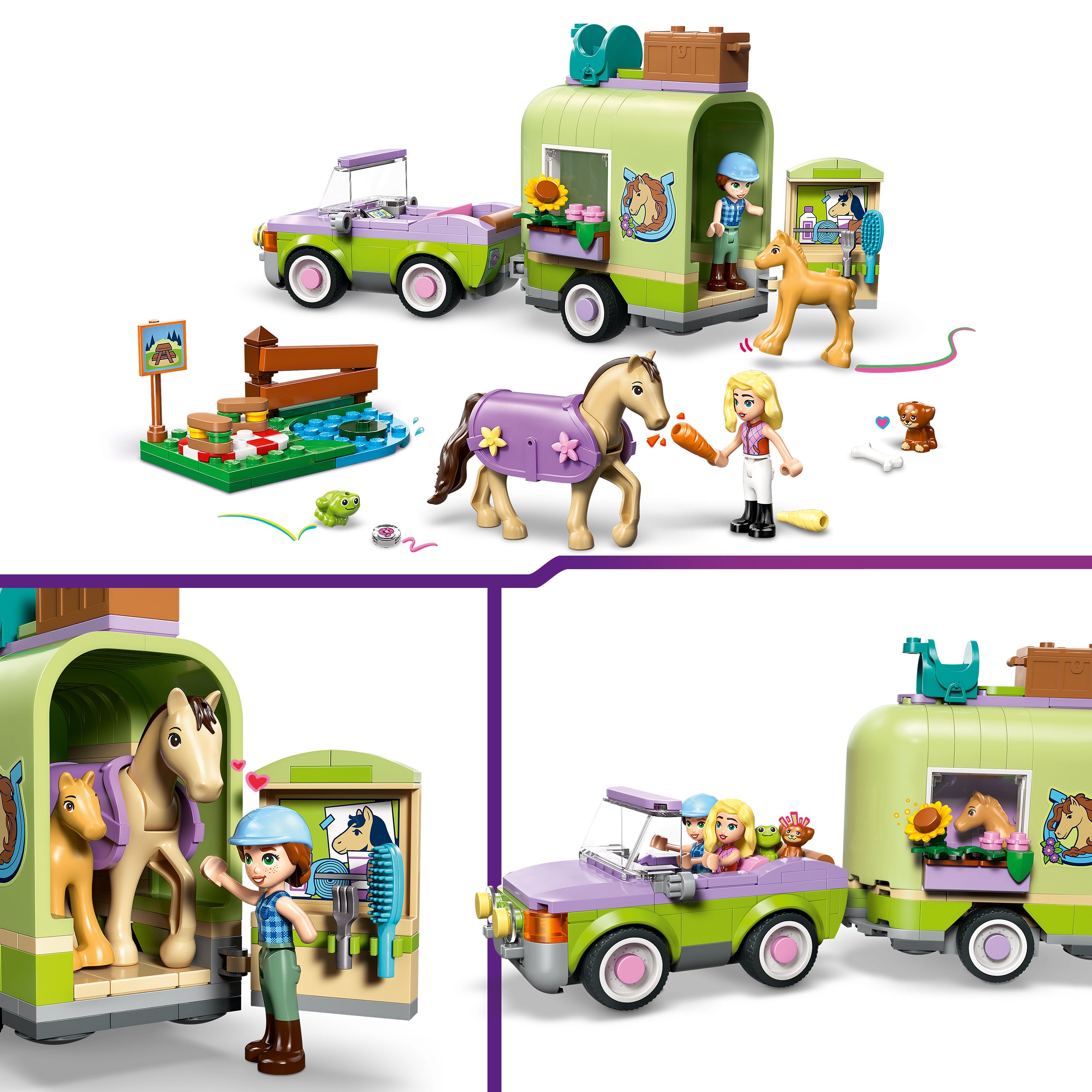 LEGO® 42695 Horse & Baby Foal Trailer