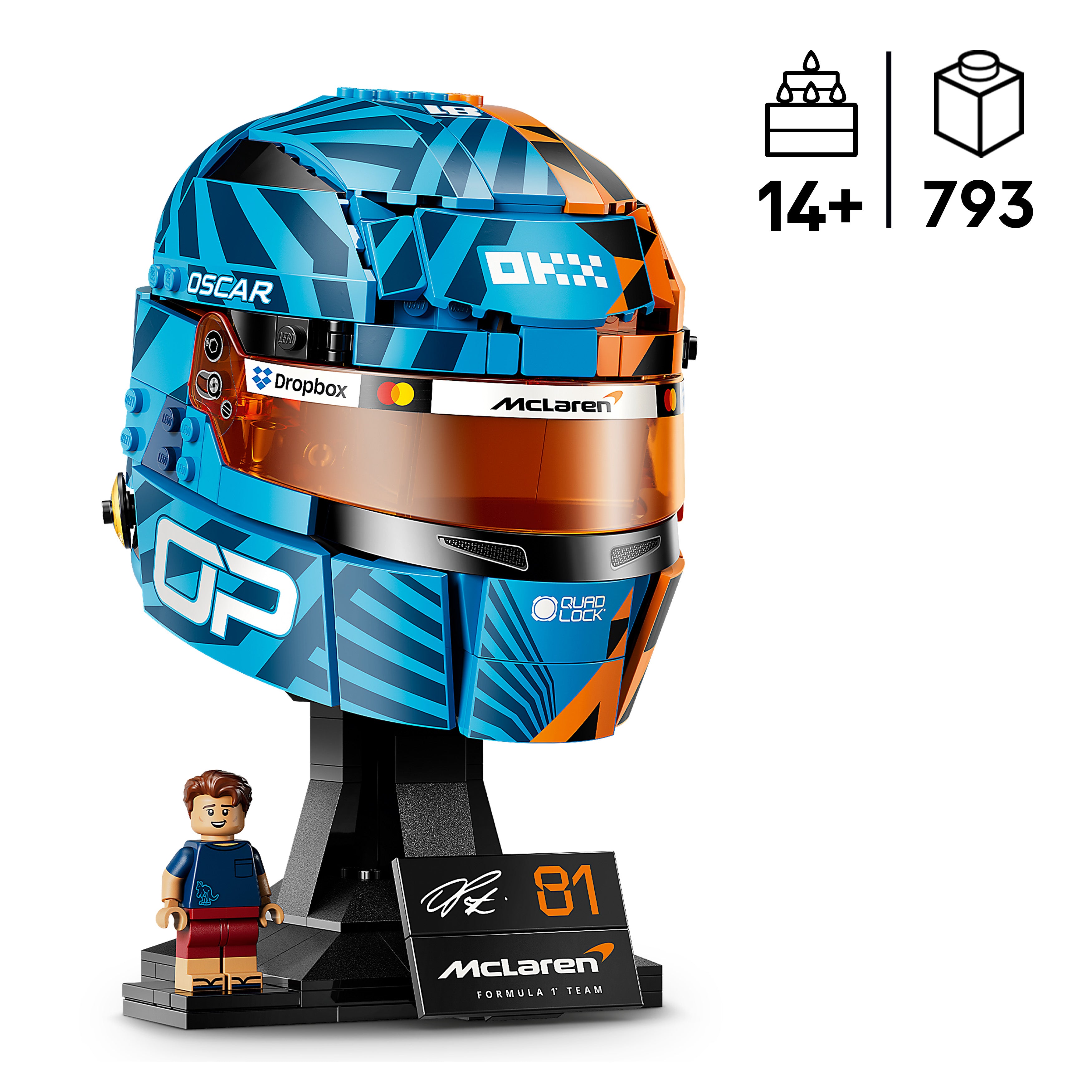 LEGO® 43017 McLaren Mastercard F1® Team Oscar Piastri Helmet