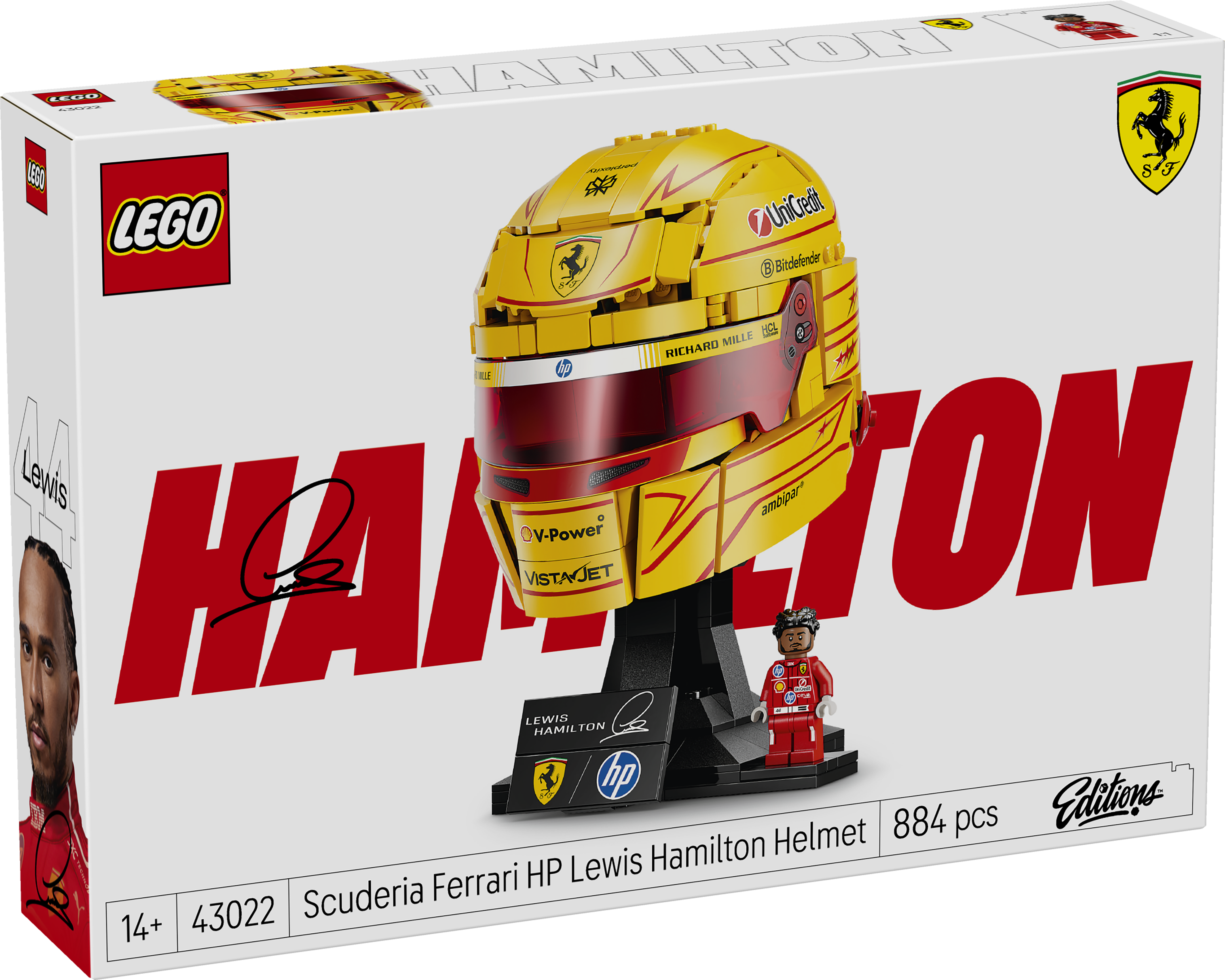 LEGO® 43022 Scuderia Ferrari HP Lewis Hamilton Helmet
