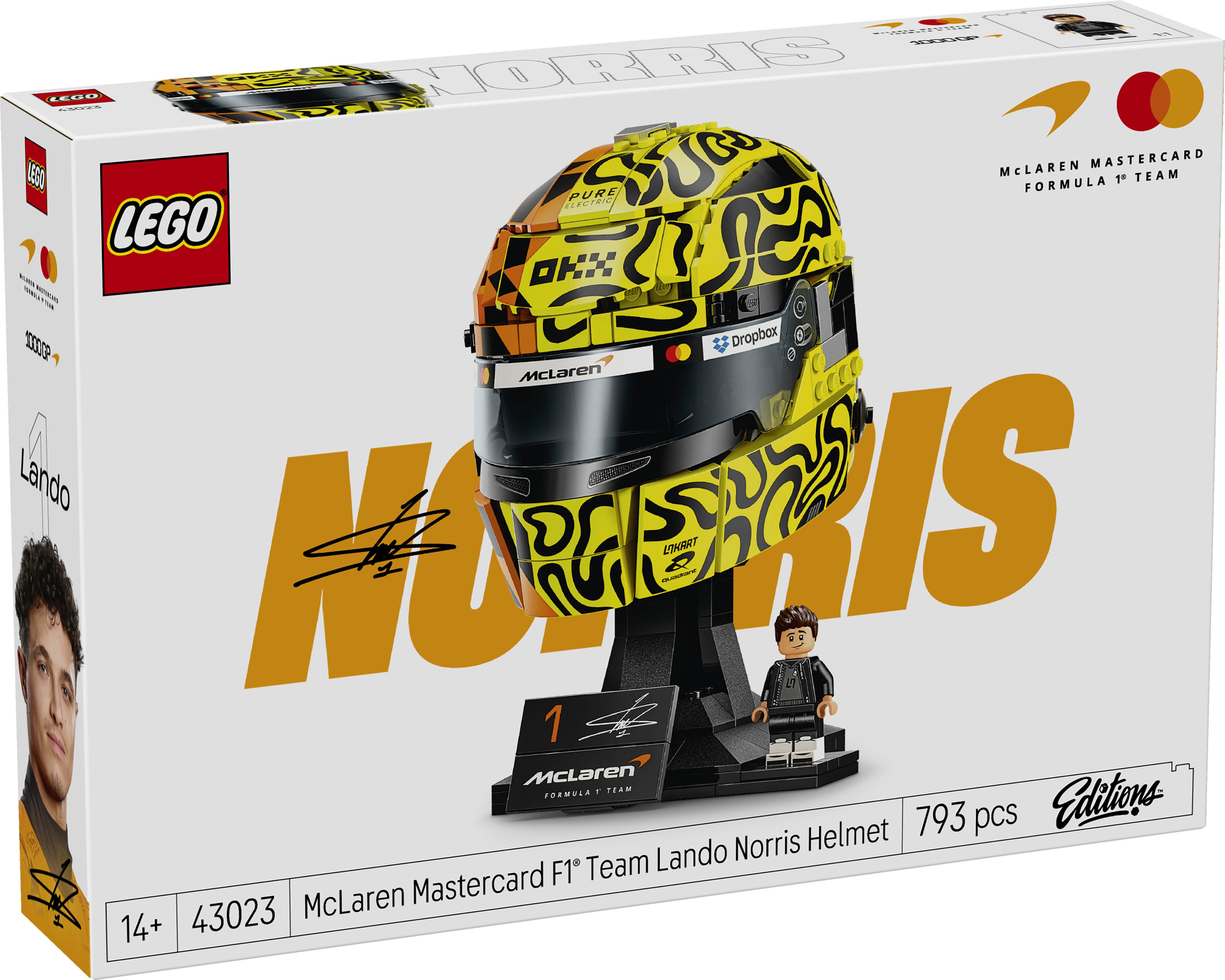 LEGO® 43023 McLaren Mastercard F1® Team Lando Norris Helmet