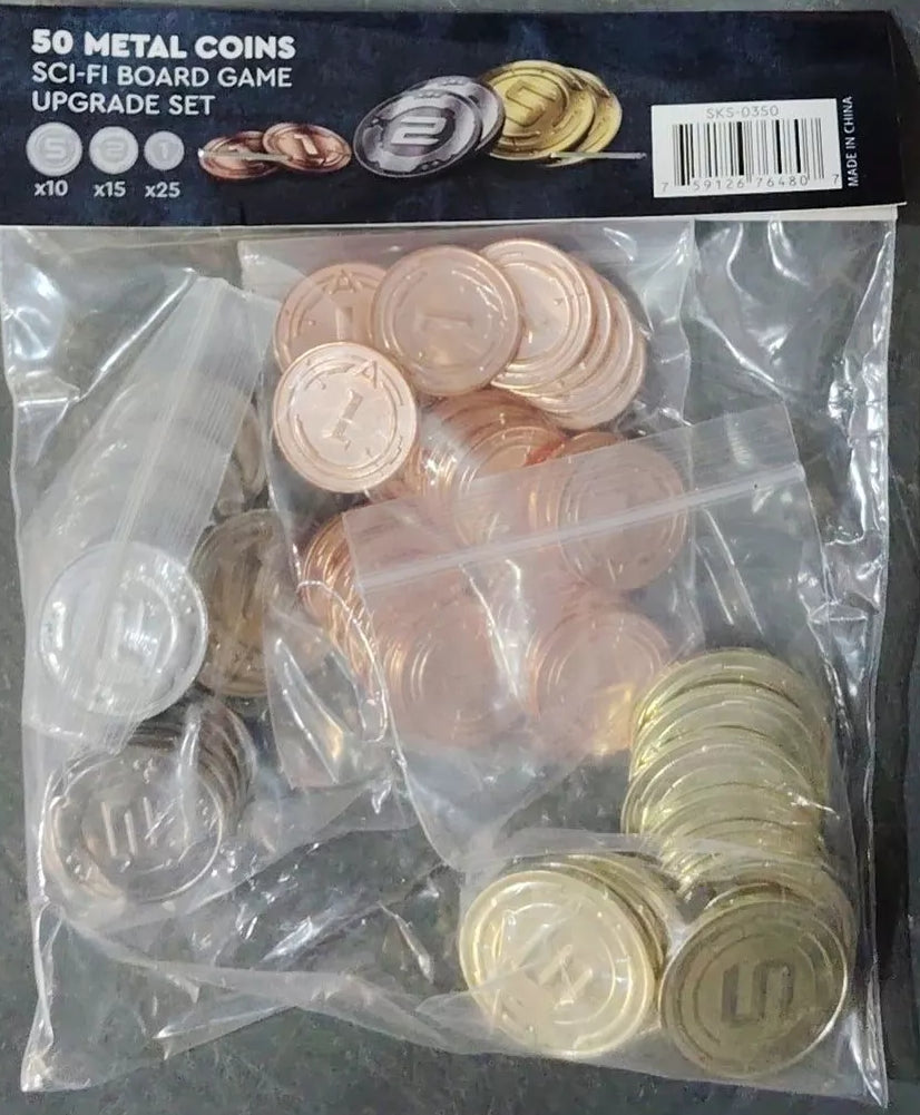 Sci-fi Metal Coins Set