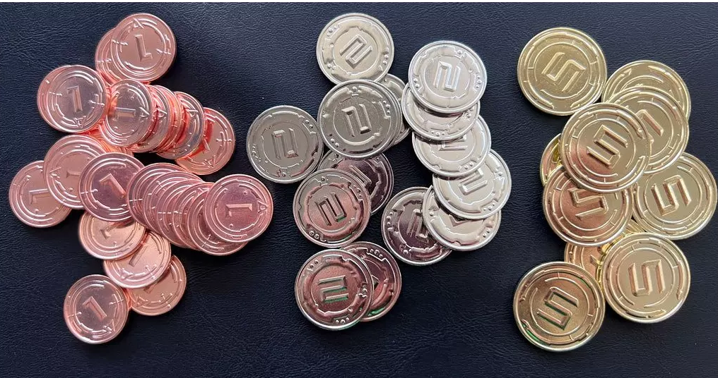 Sci-fi Metal Coins Set