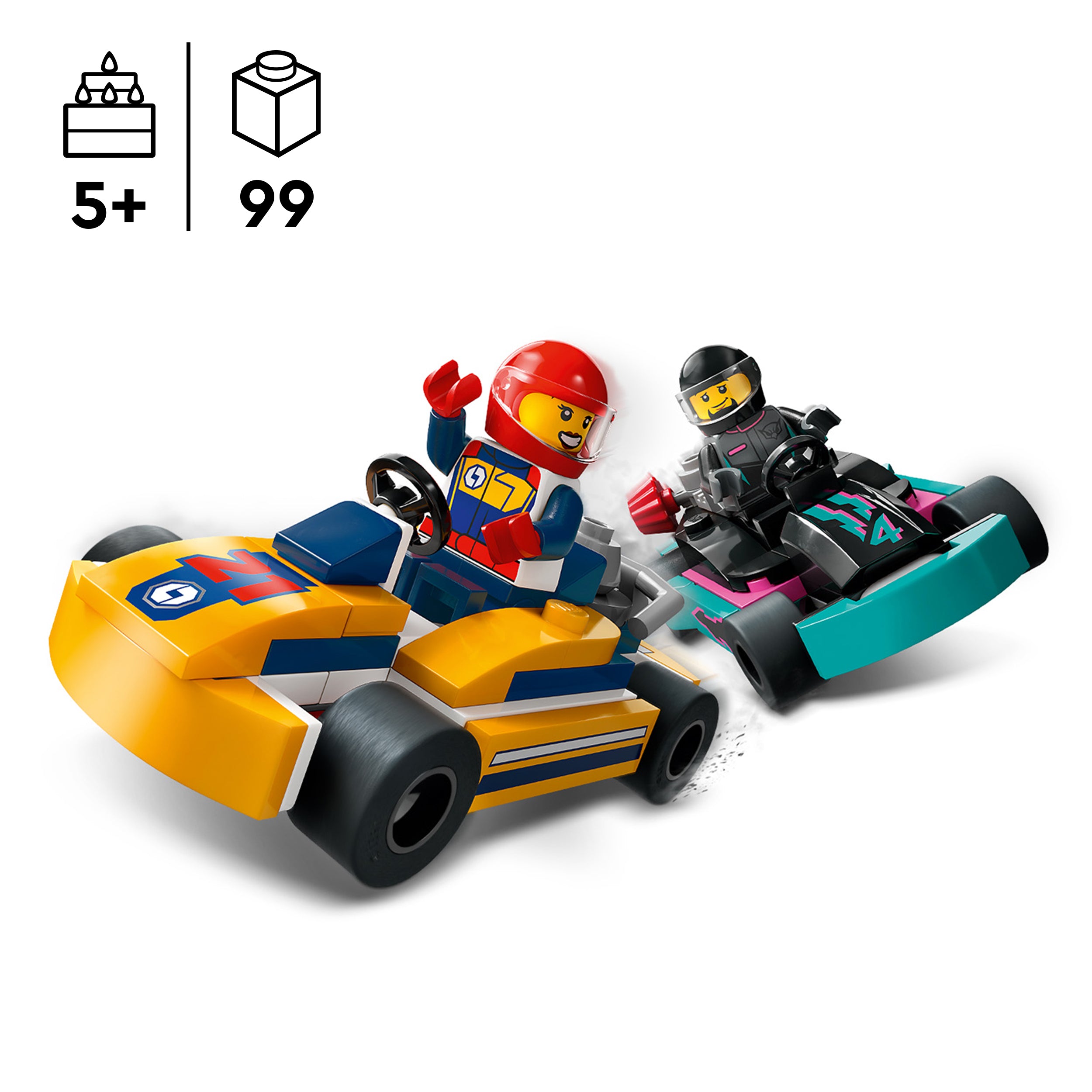 LEGO® 60400 Go-Karts and Race Drivers