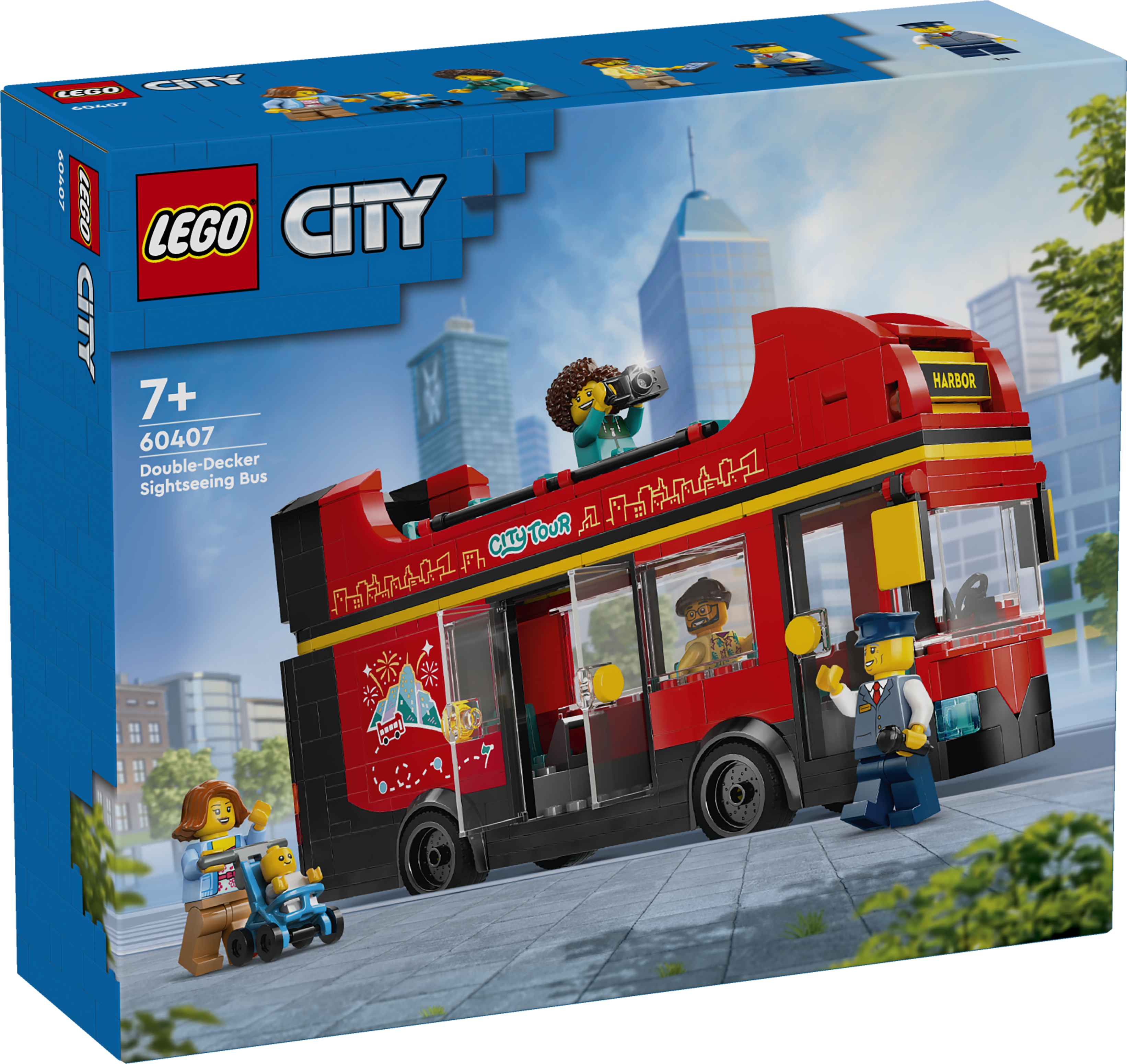 LEGO® 60407 Red Double-Decker Sightseeing Bus
