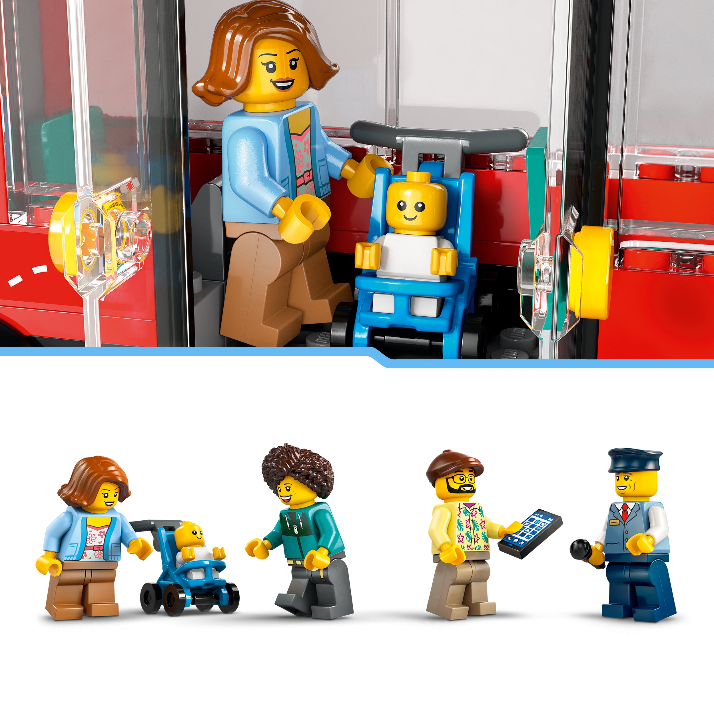 LEGO® 60407 Red Double-Decker Sightseeing Bus
