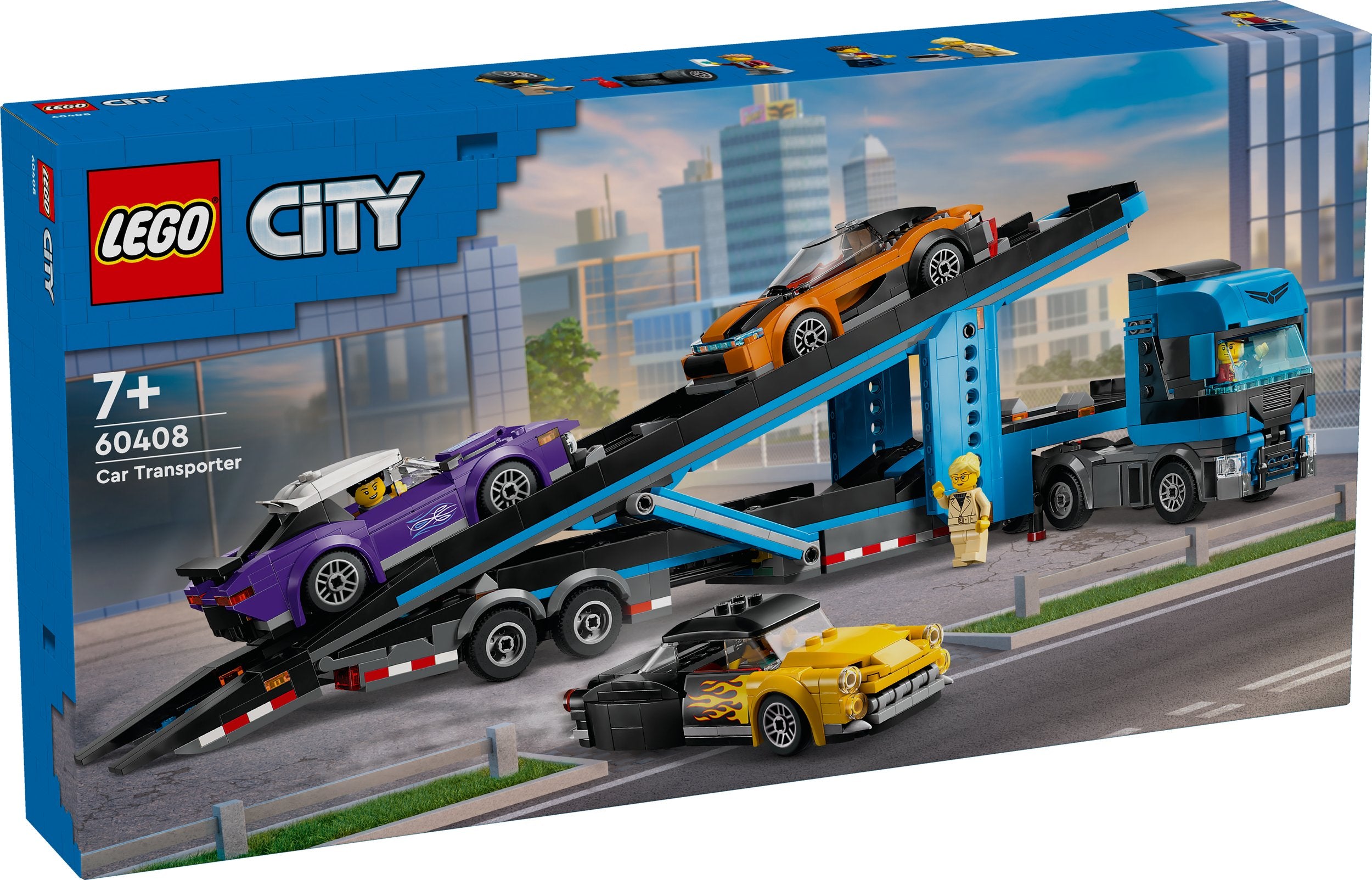 LEGO® 60408 Car Transporter Truck with Sports Cars