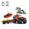 LEGO® 60412 4x4 Fire Engine with Rescue Boat